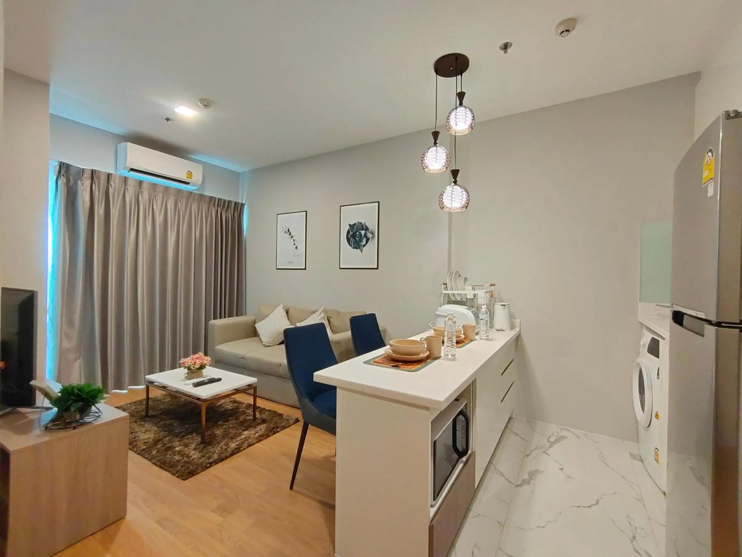 Kitchen or kitchenette in Astra Sky River Chiang Mai by Fang