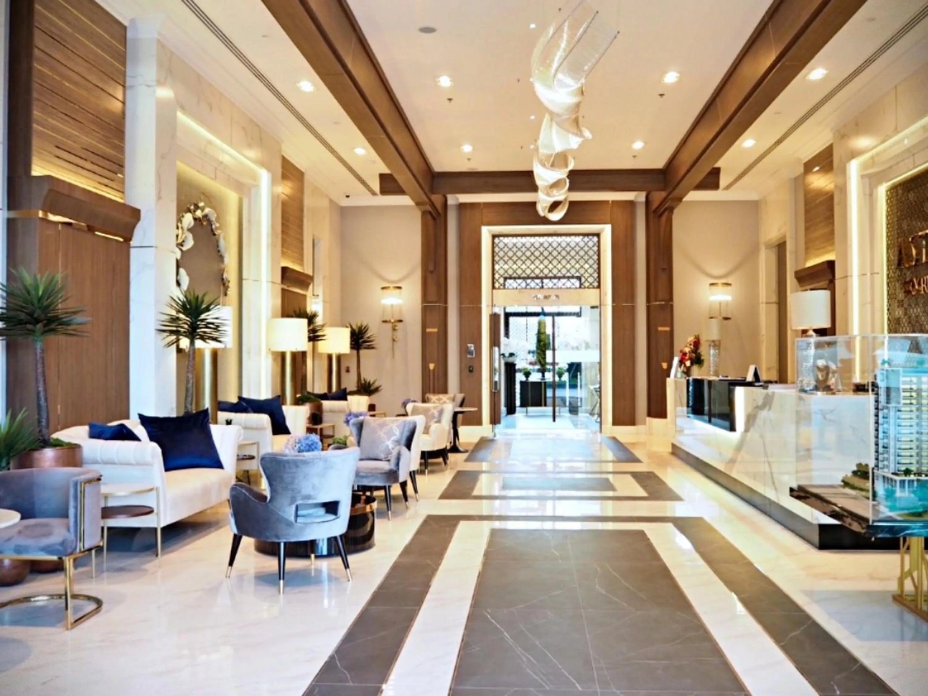 Lobby or reception in Astra Sky River Chiang Mai by Fang