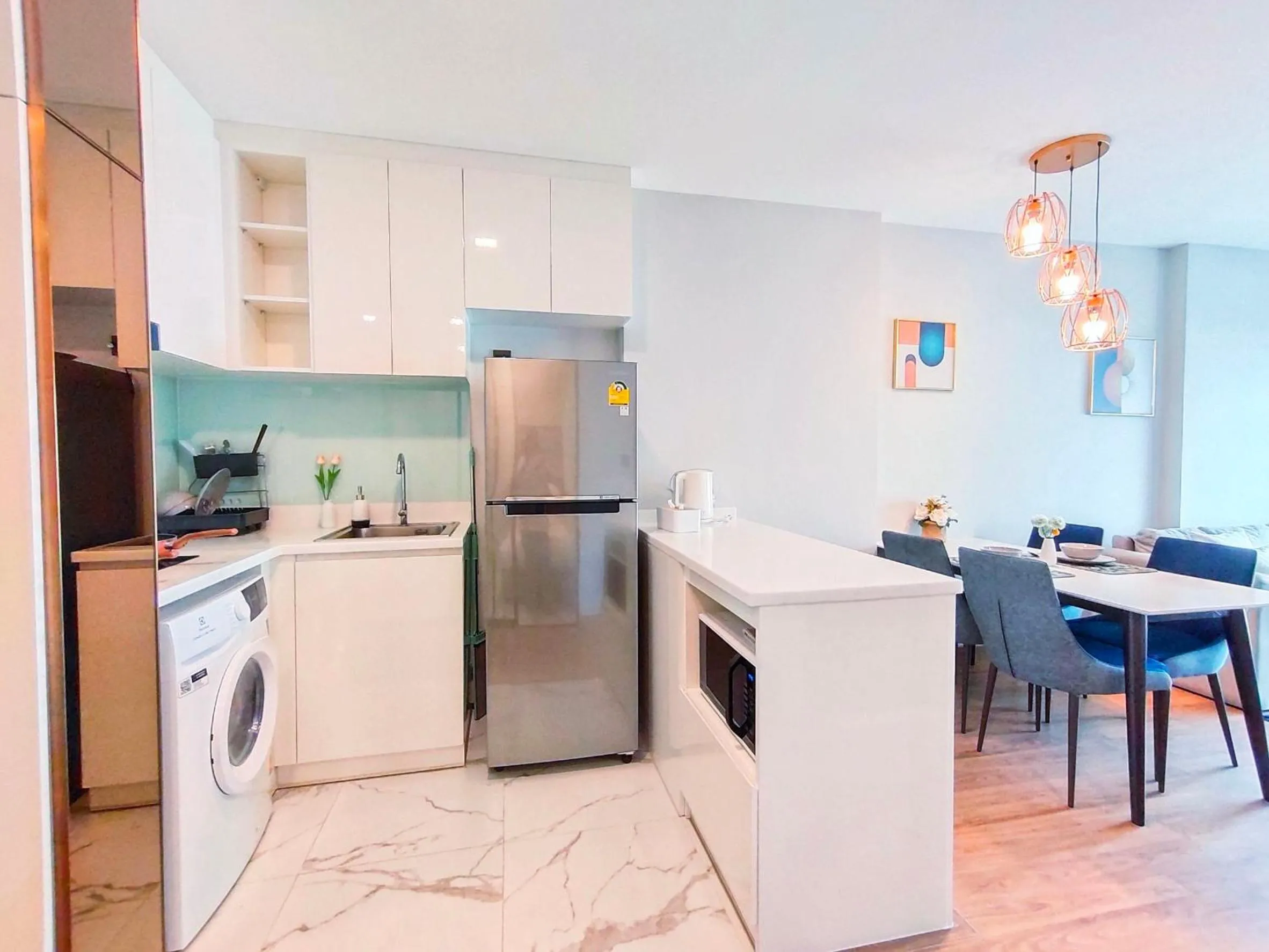 Kitchen or kitchenette in Astra Sky River Chiang Mai by Fang