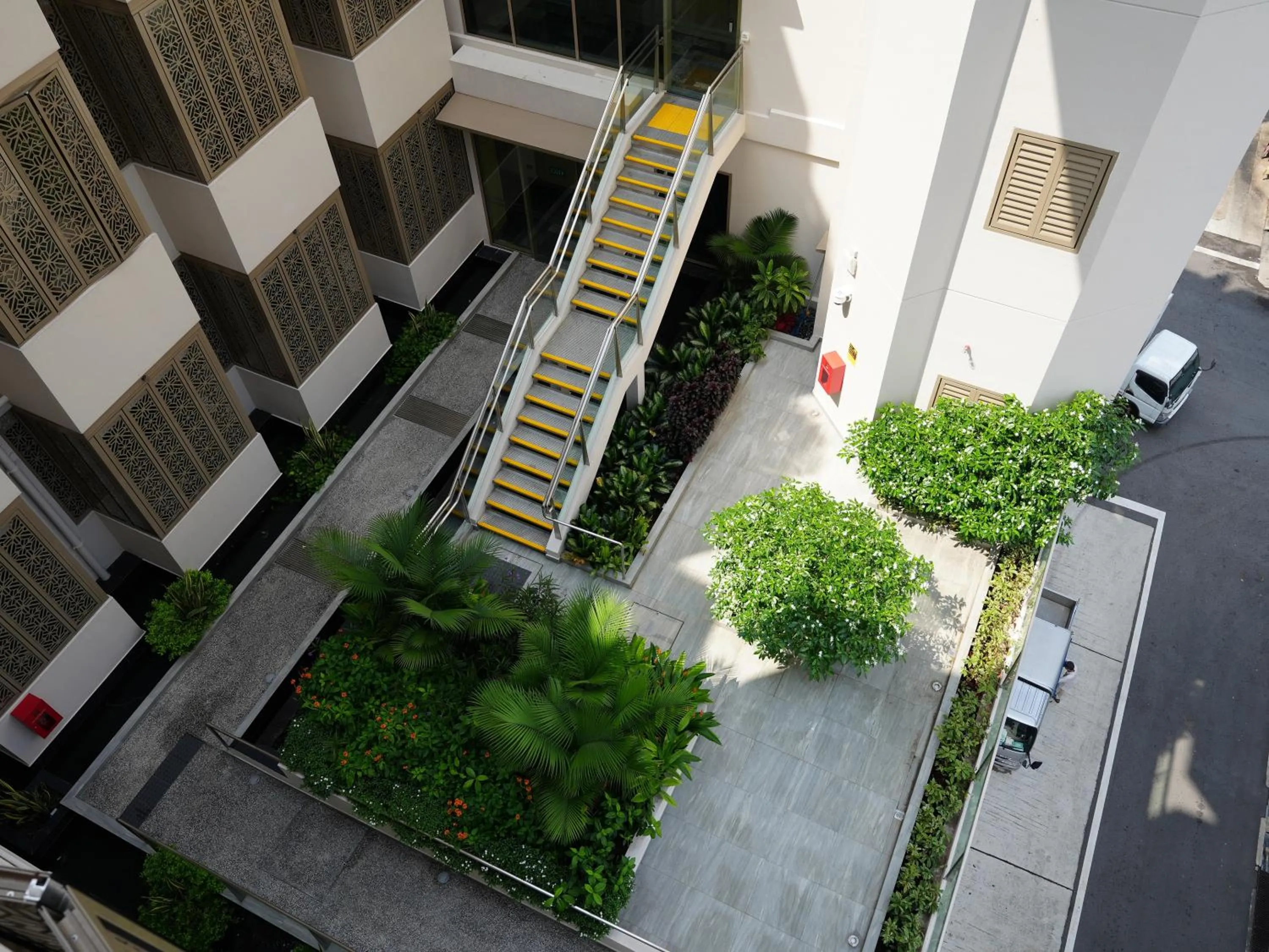 Garden view in Aqueen Prestige Hotel Jalan Besar