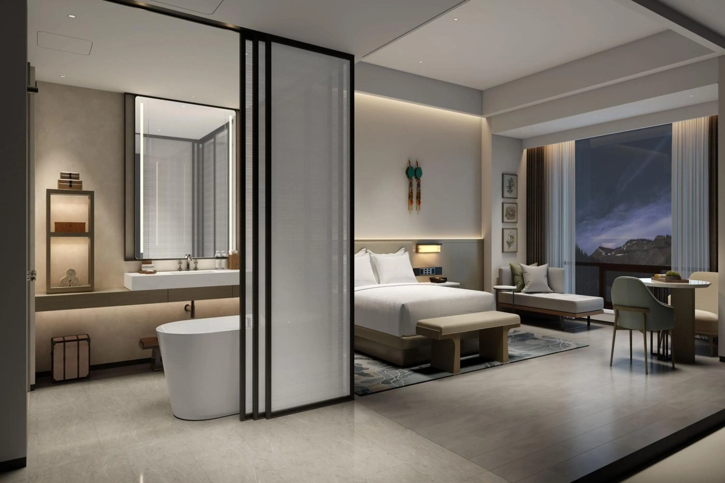 Executive Panorama King Room with Balcony and City View in Delta Hotels by Marriott Jiuzhaigou