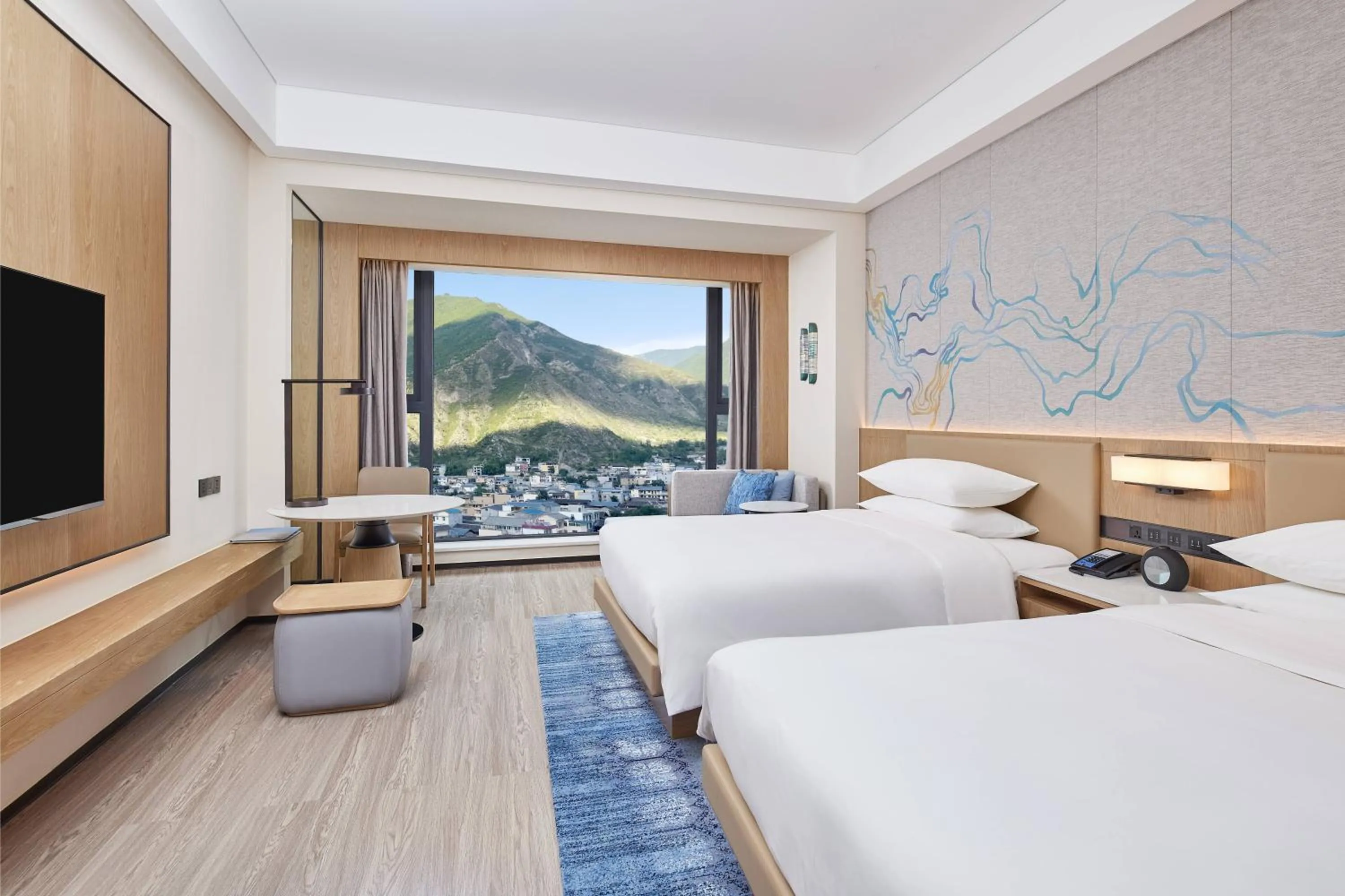 Photo of the whole room, Bed in Delta Hotels by Marriott Jiuzhaigou