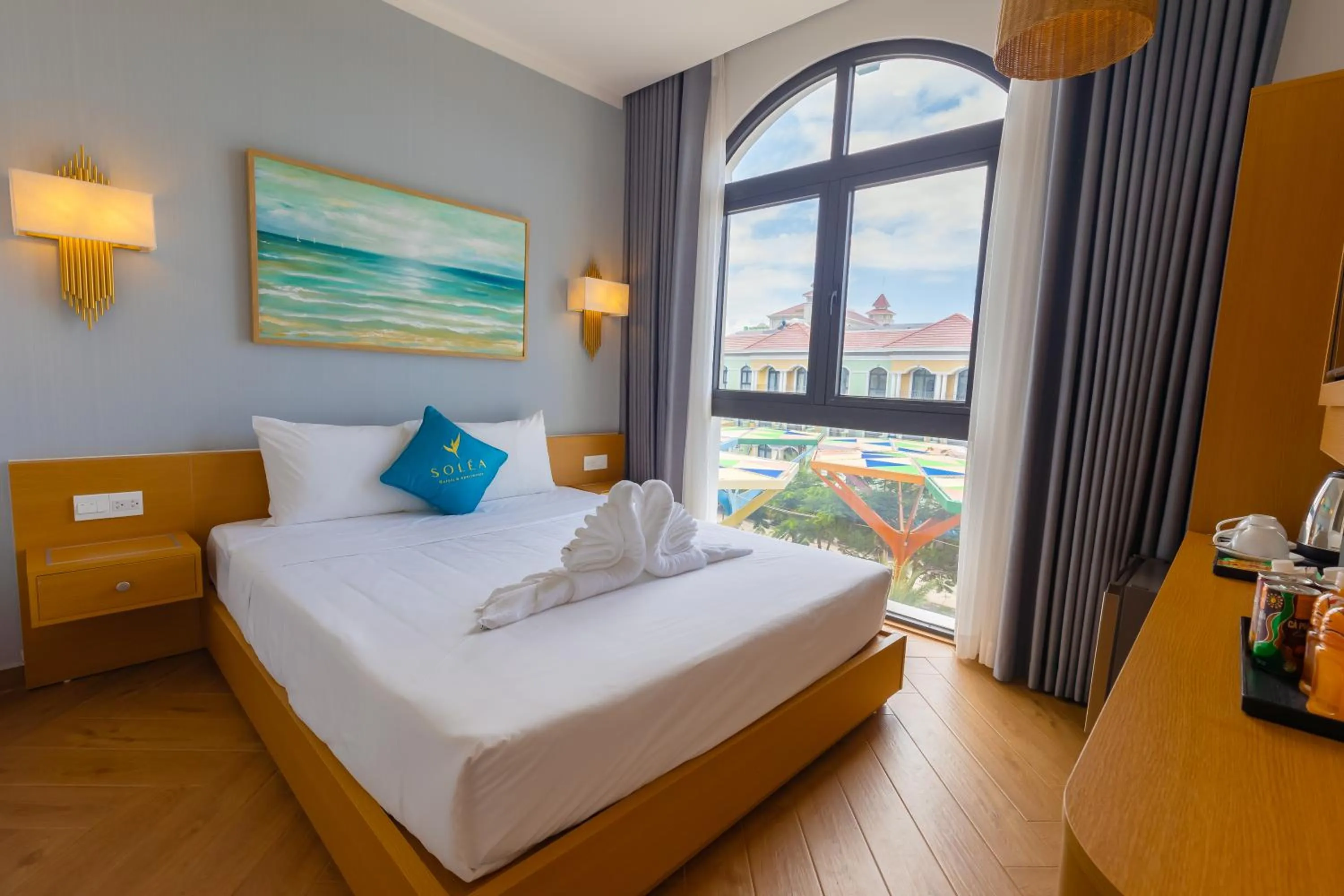 Bed in SOLÉA Hotel GrandWorld Phu Quoc