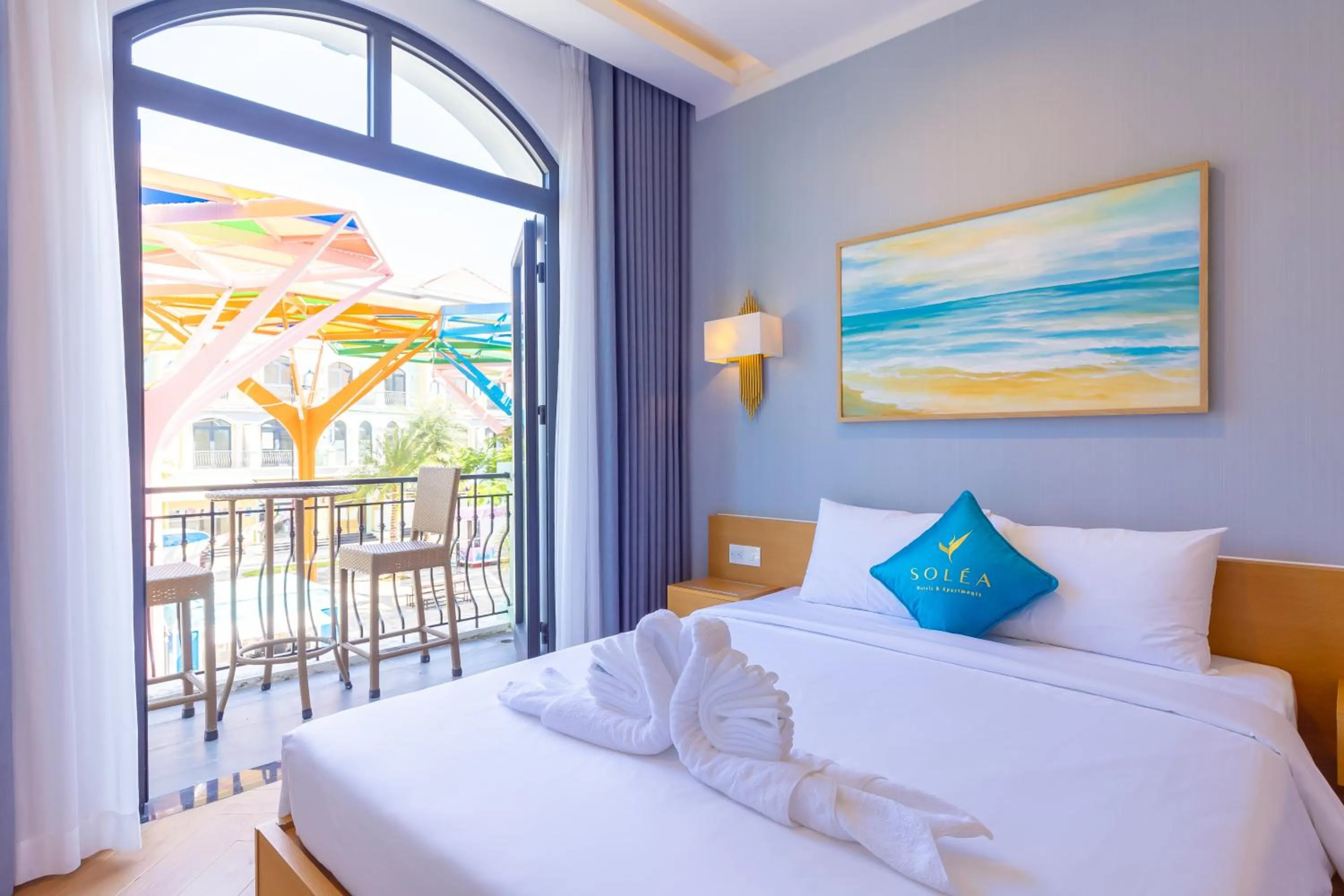 Bed in SOLÉA Hotel GrandWorld Phu Quoc