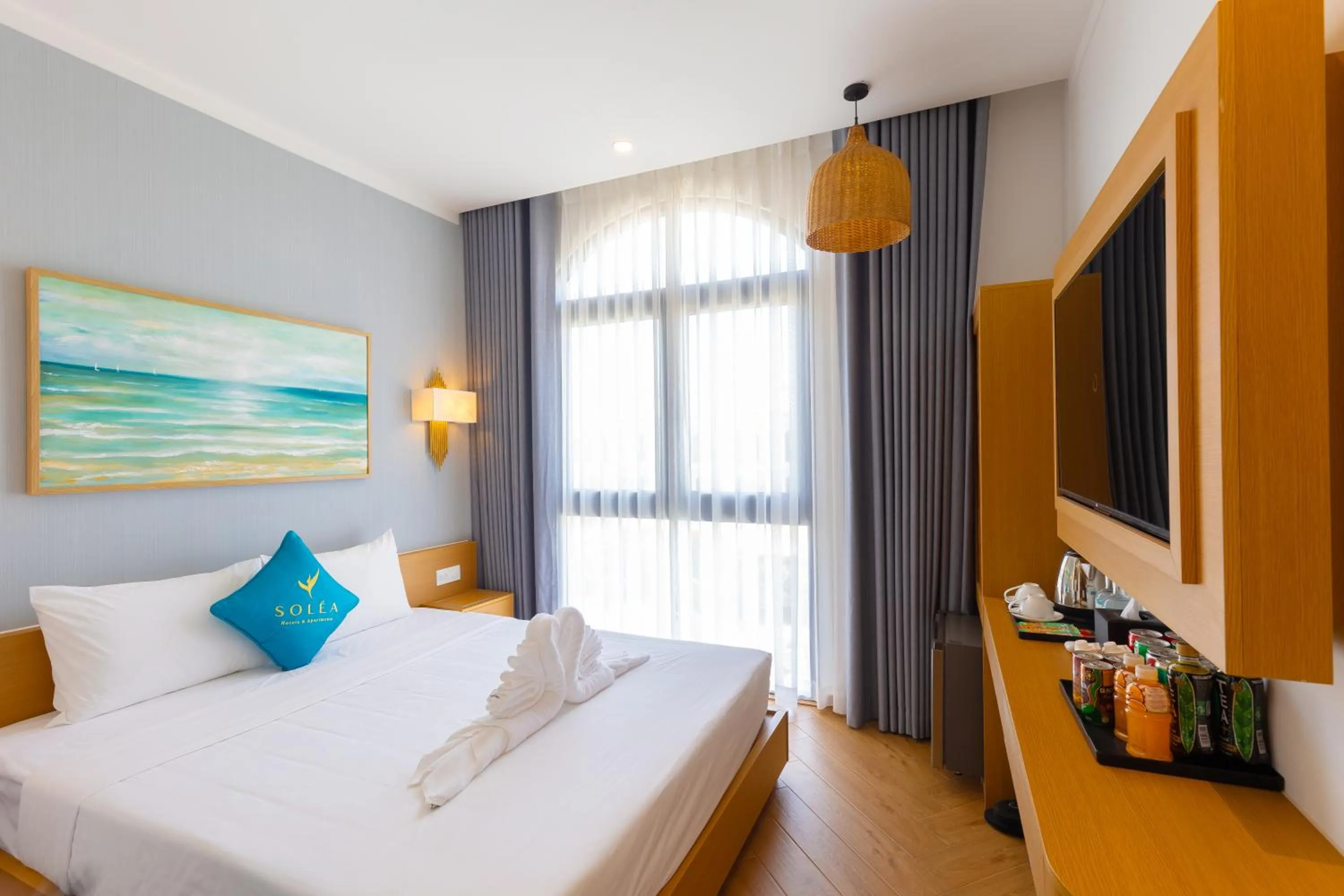 Bed in SOLÉA Hotel GrandWorld Phu Quoc