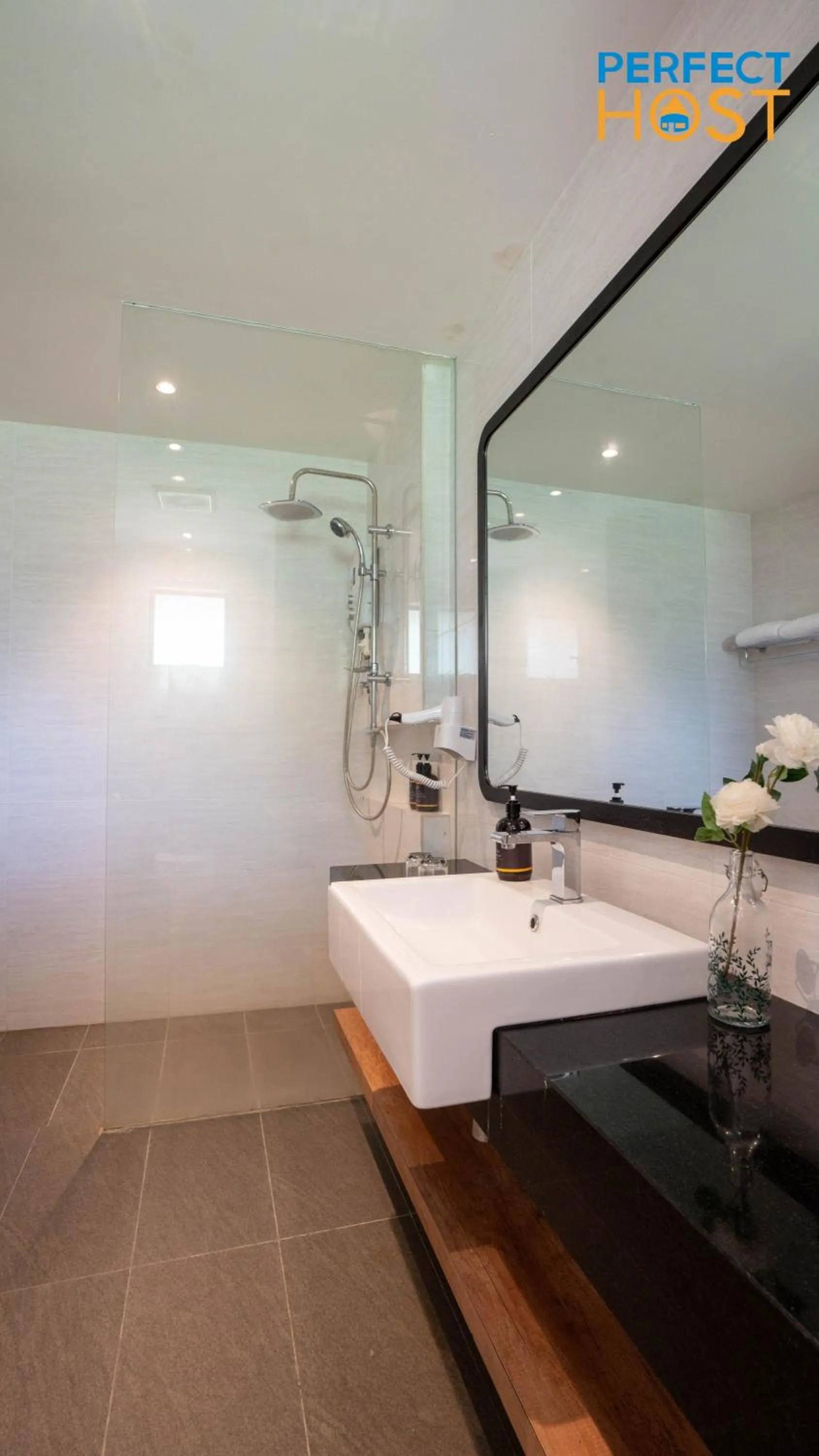 Bathroom in Damai Laut Escape by Perfect Host