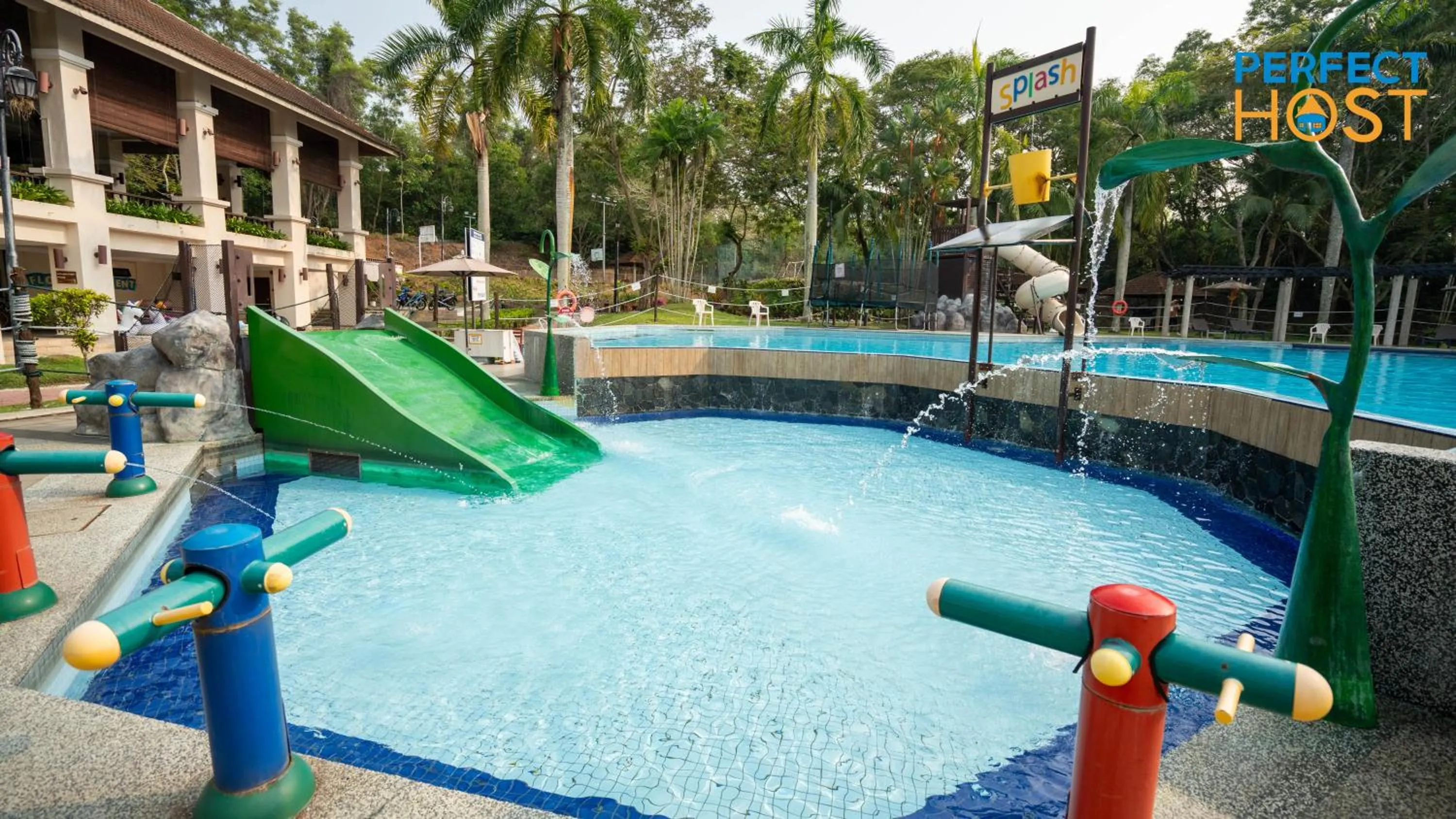 Swimming pool in Damai Laut Escape by Perfect Host