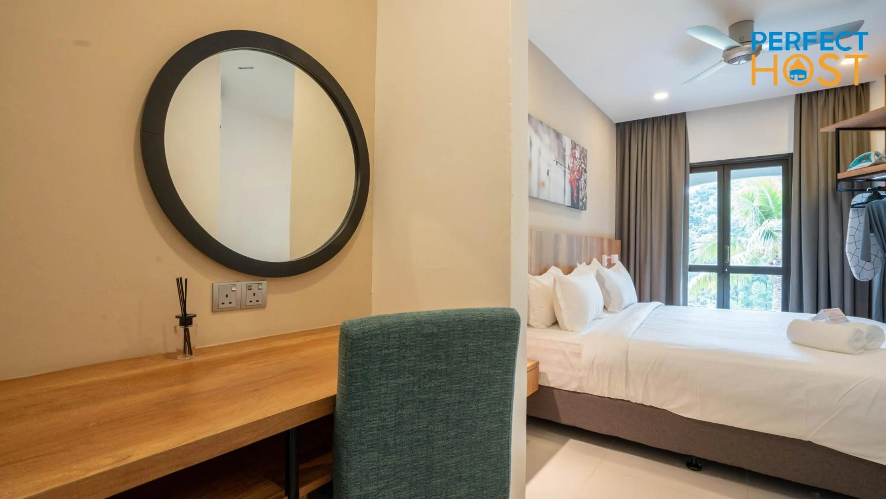 Bedroom in Damai Laut Escape by Perfect Host