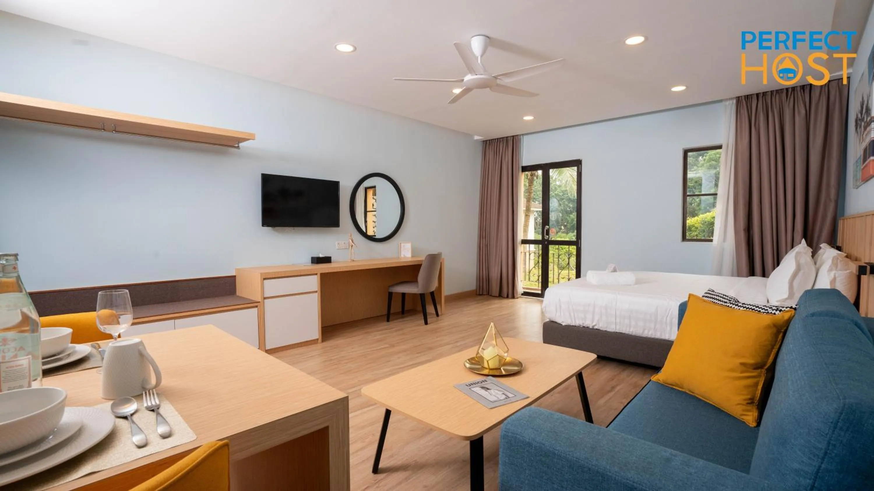 Seating area in Damai Laut Escape by Perfect Host