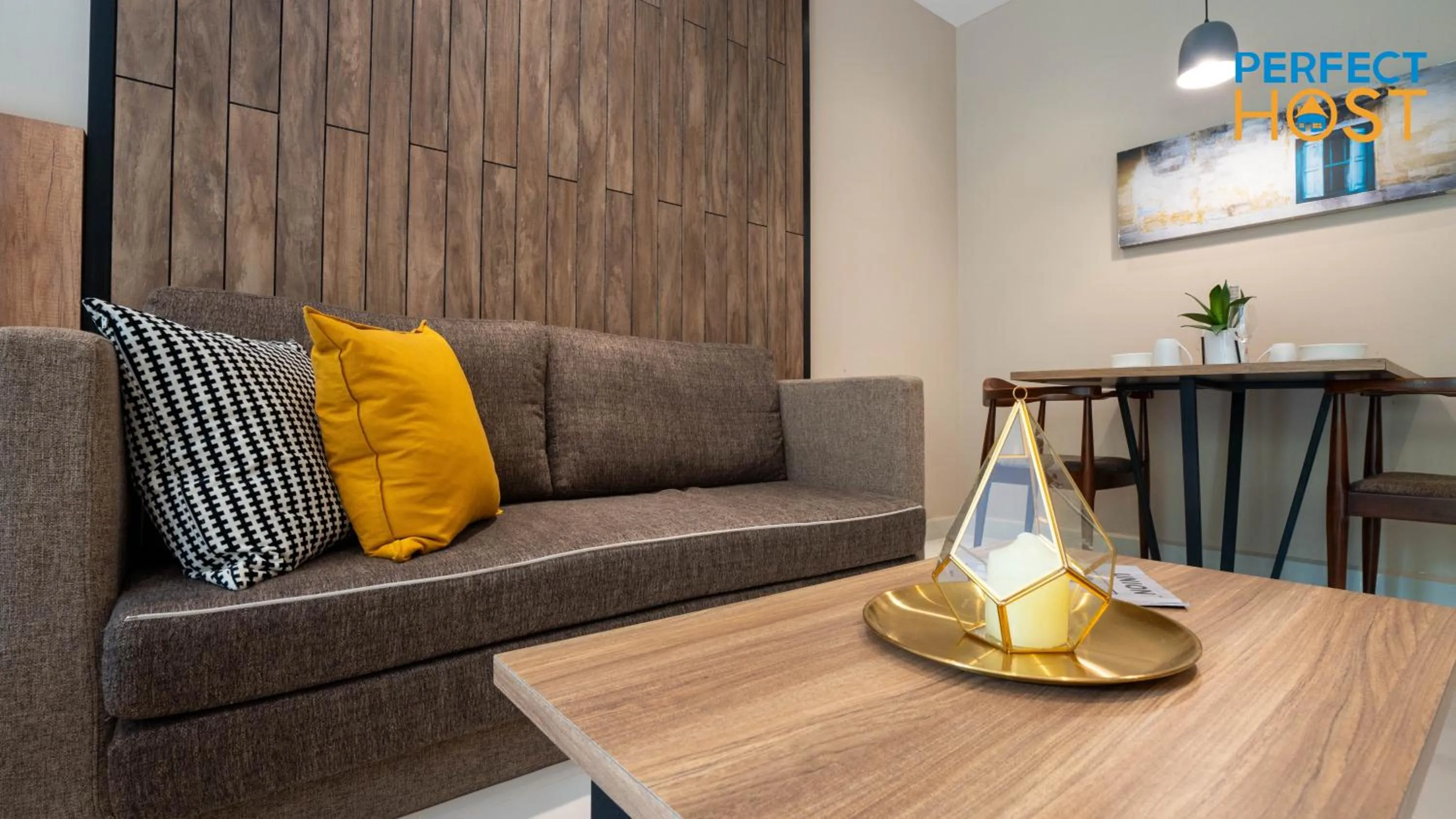 Seating area in Damai Laut Escape by Perfect Host