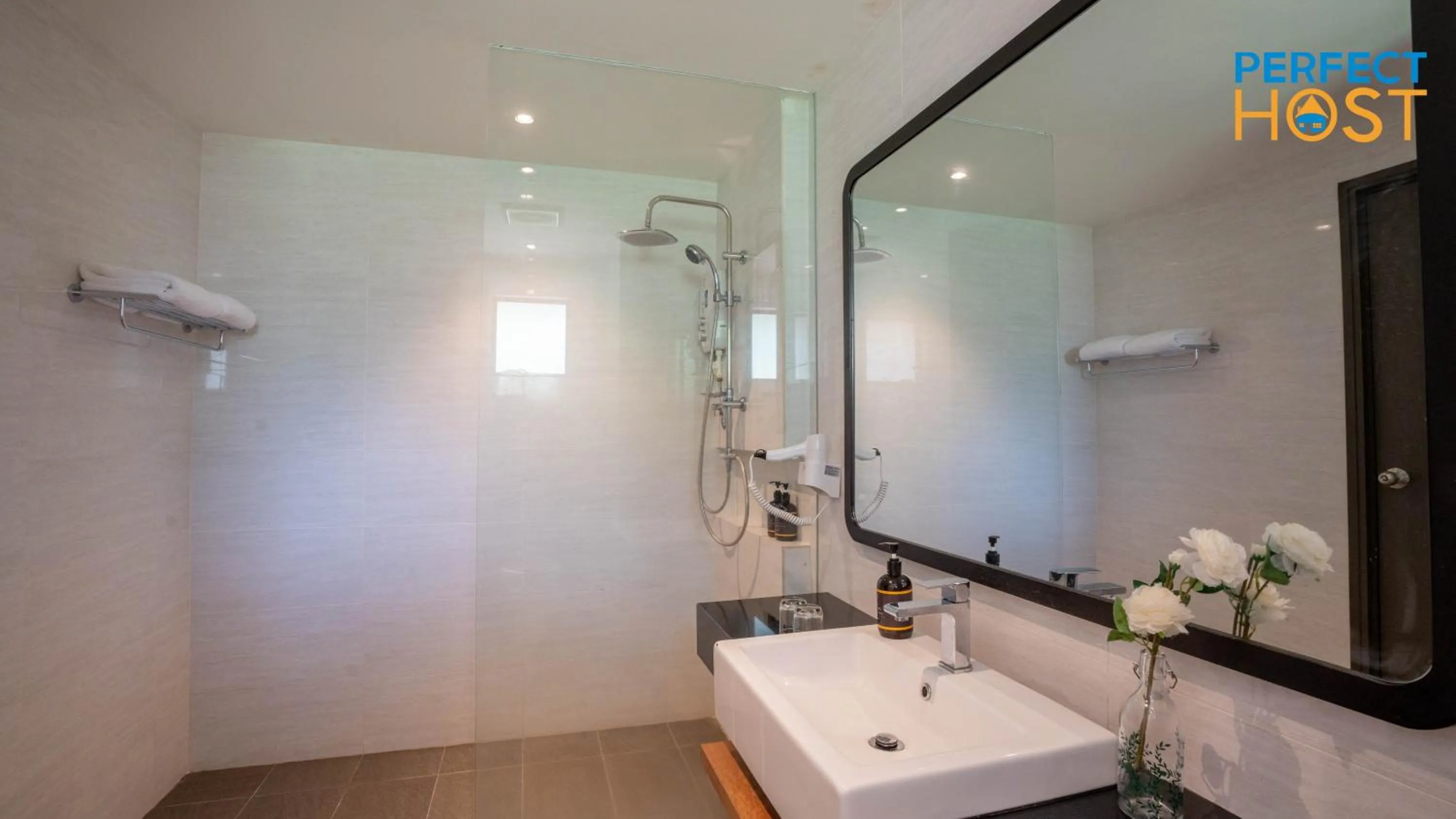 Bathroom in Damai Laut Escape by Perfect Host