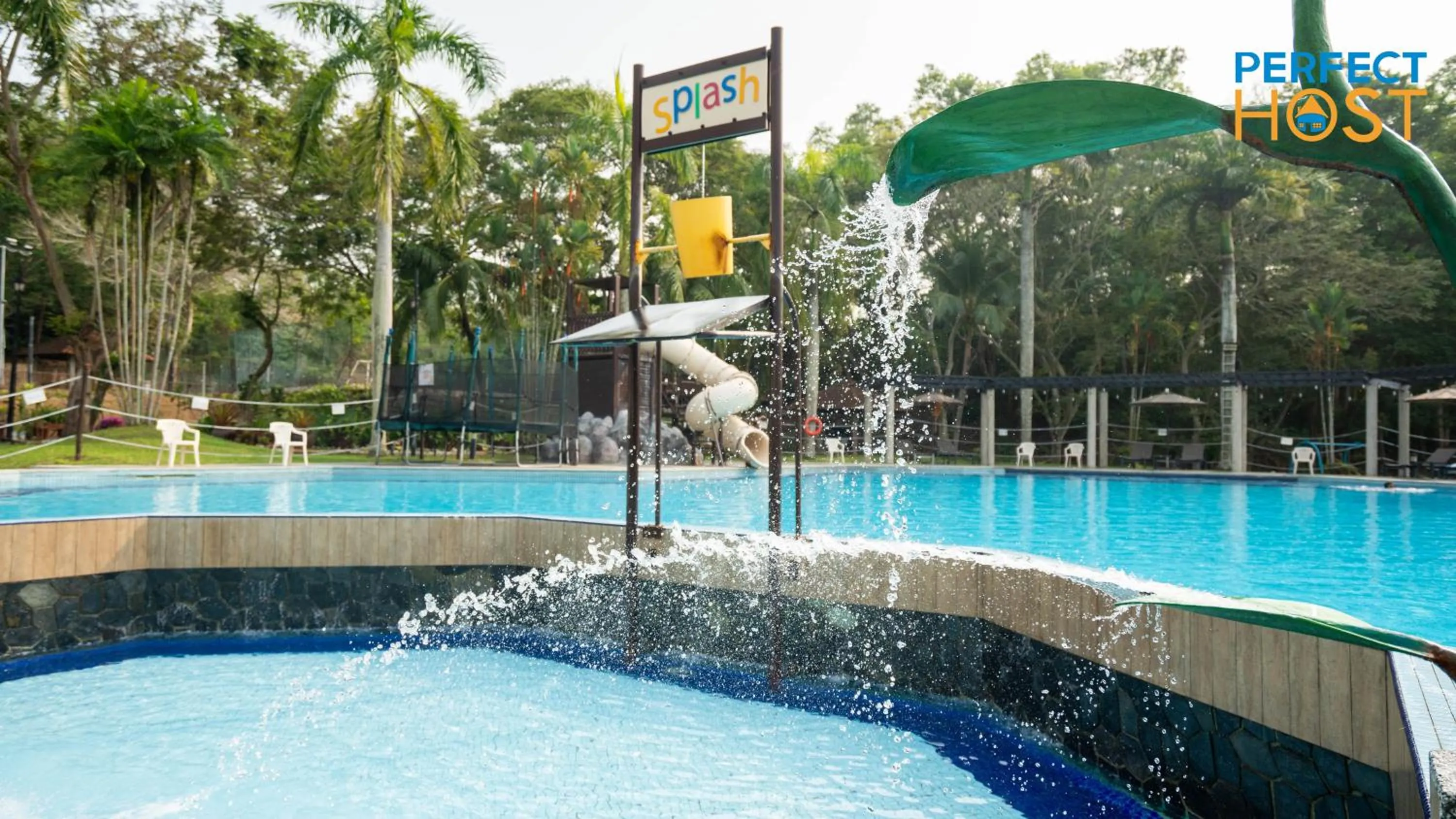 Swimming pool in Damai Laut Escape by Perfect Host