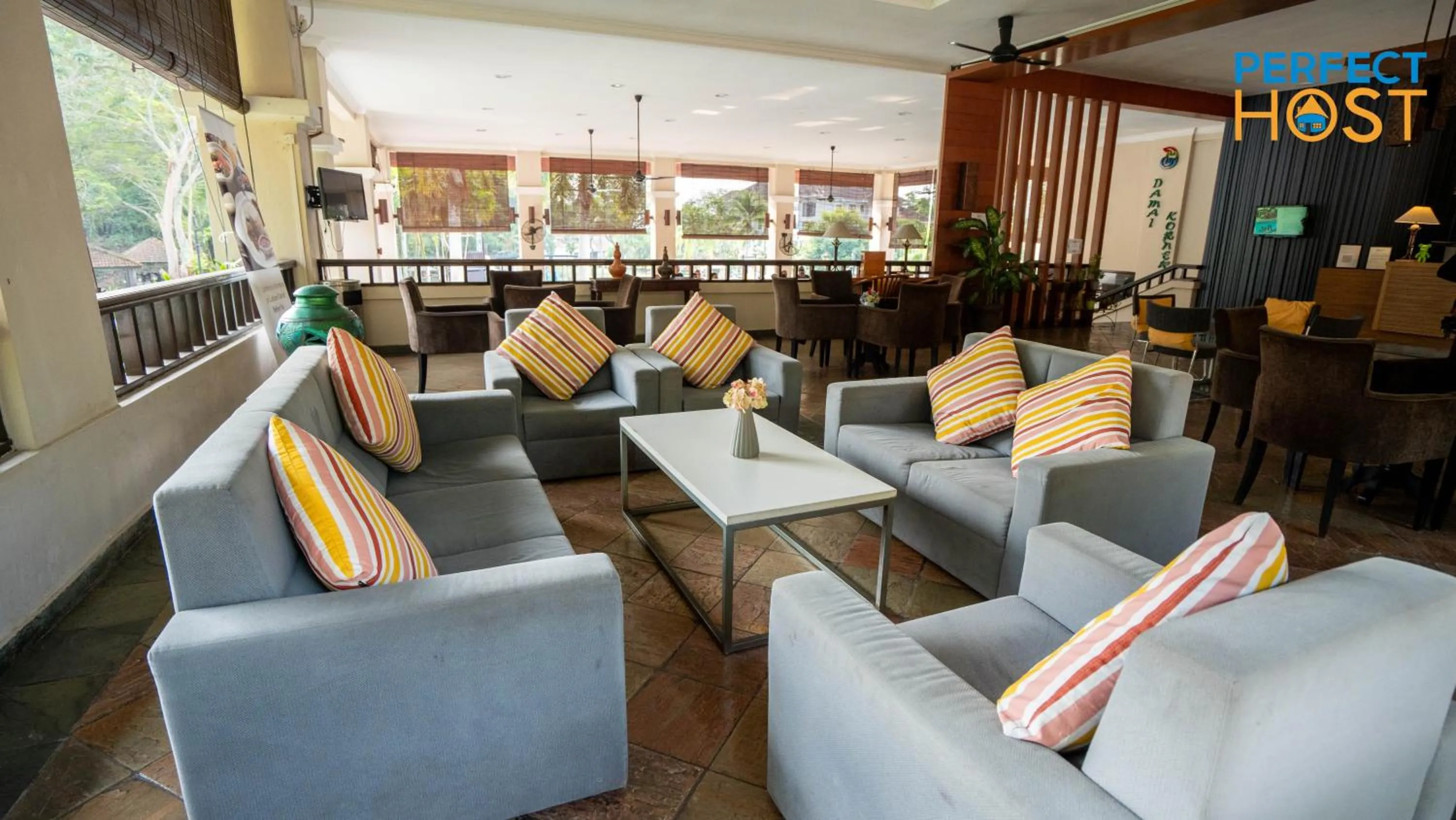 Seating area in Damai Laut Escape by Perfect Host