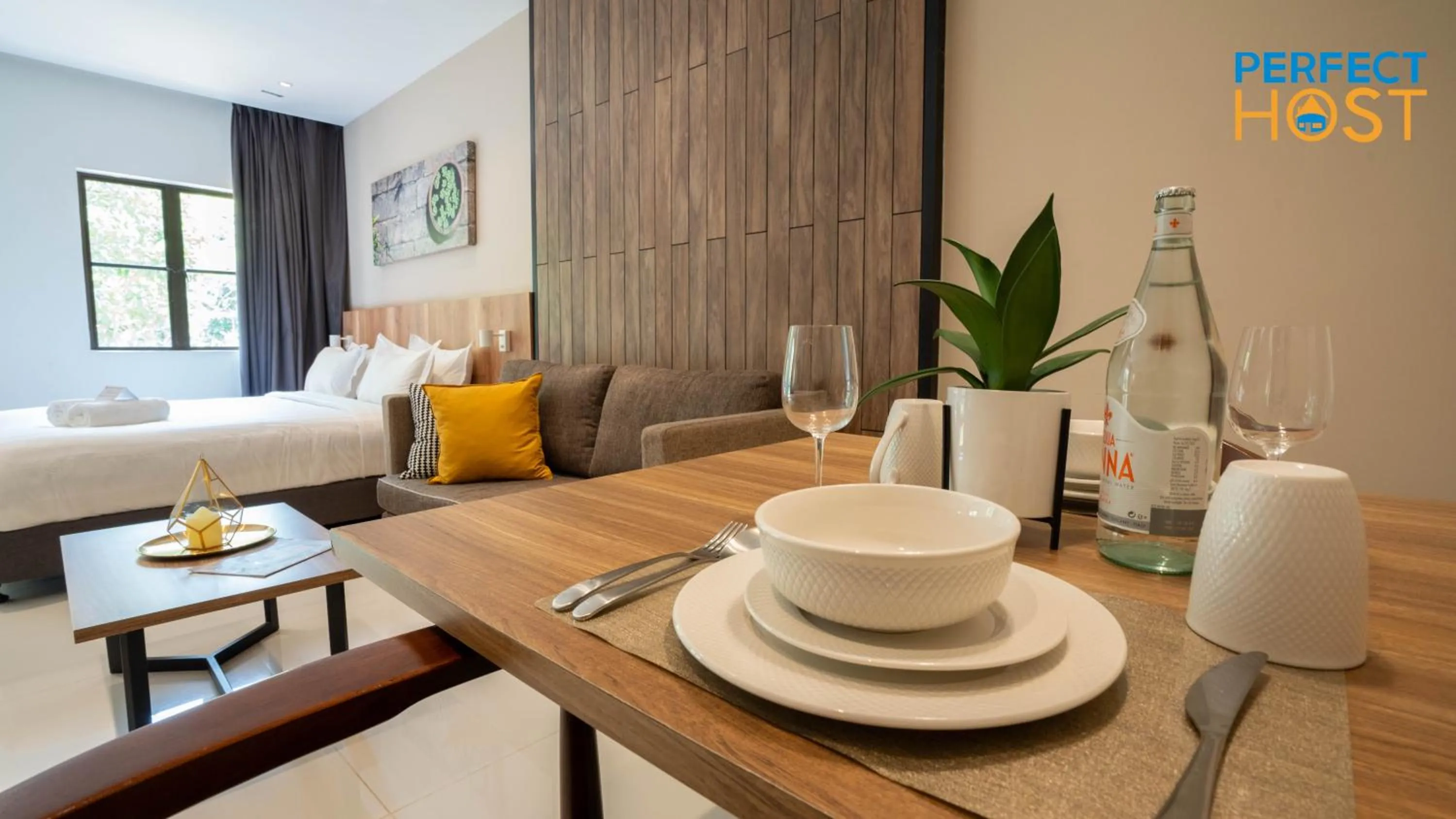 Dining area in Damai Laut Escape by Perfect Host