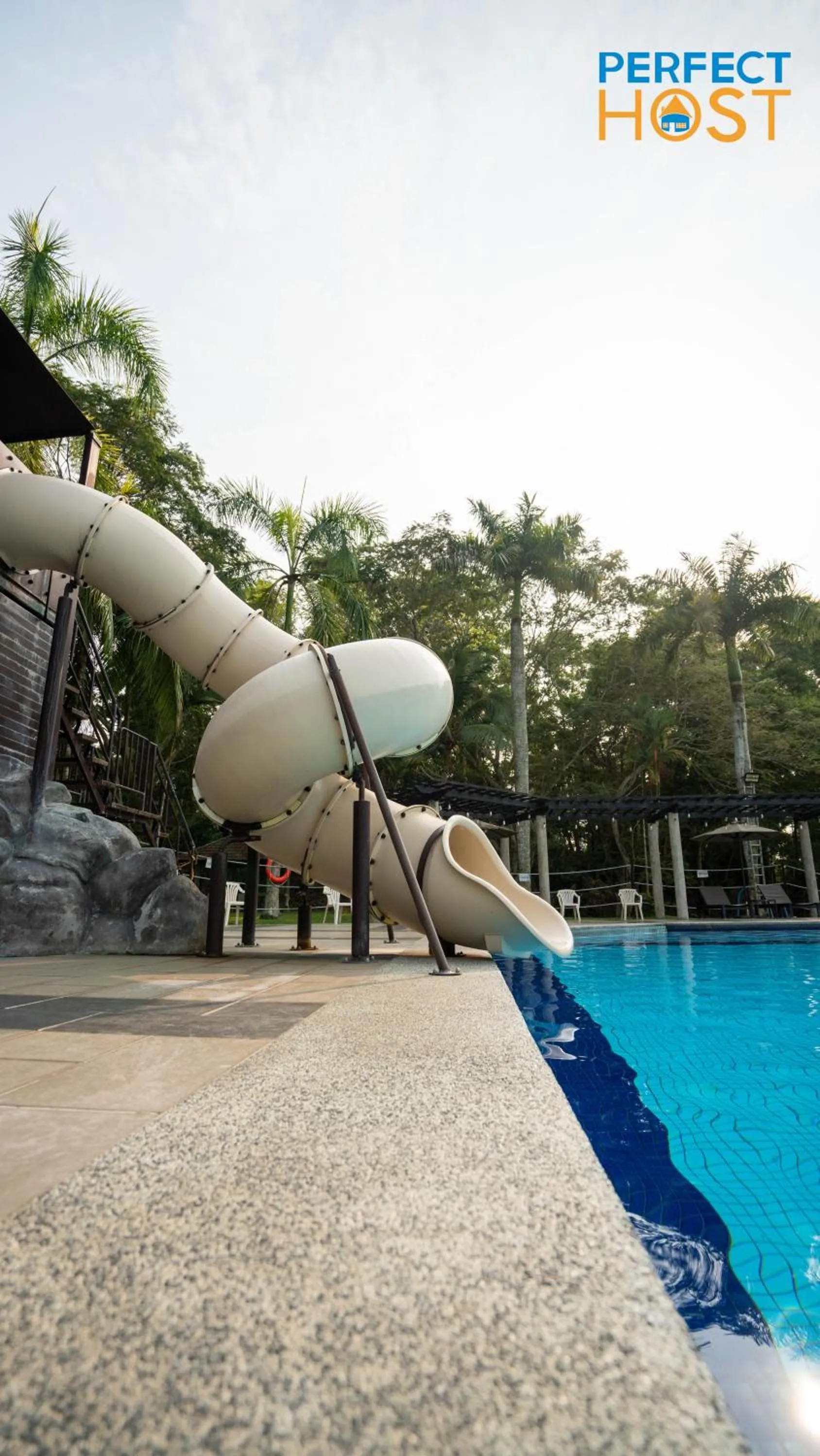 Swimming pool in Damai Laut Escape by Perfect Host