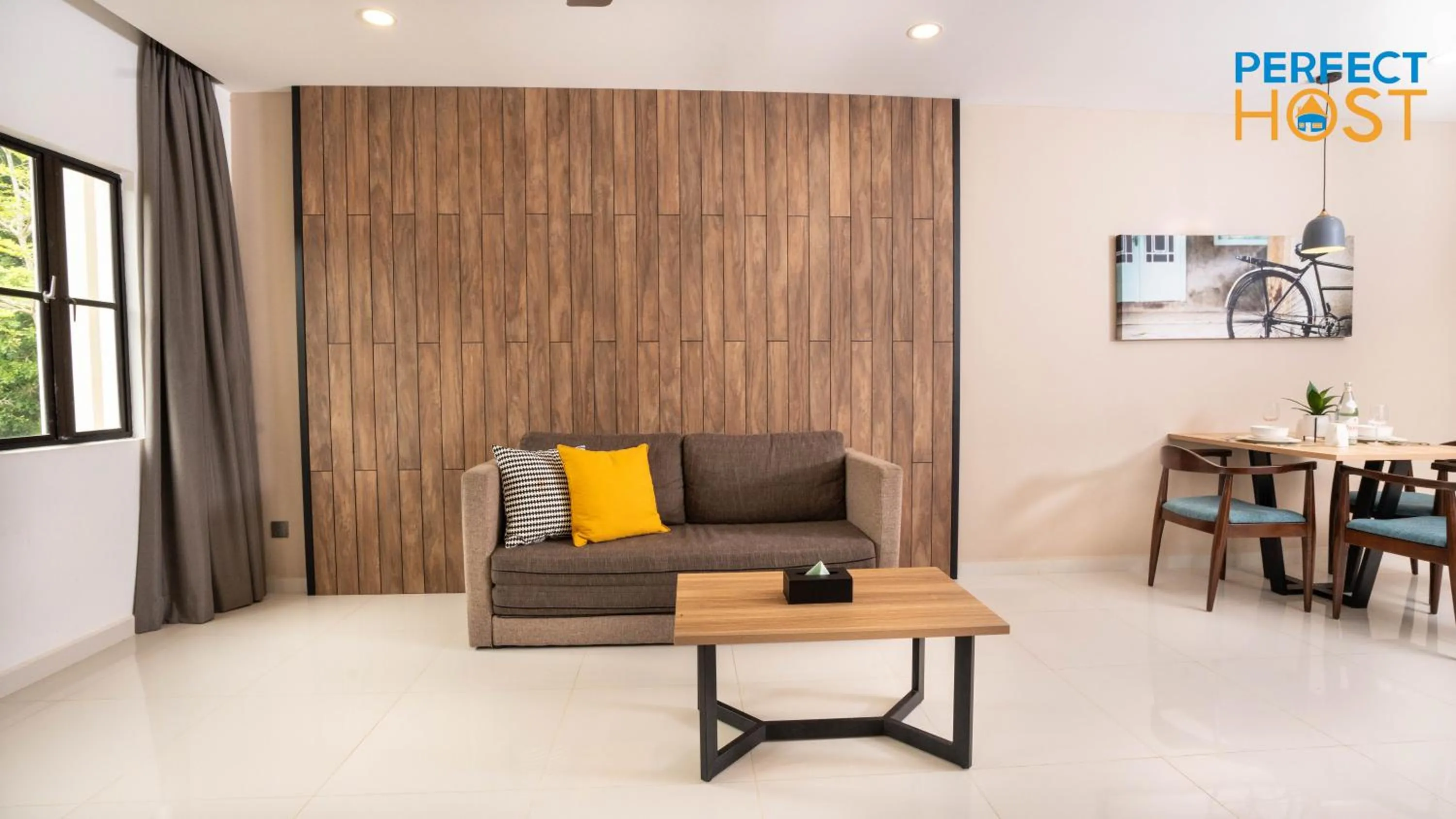 Living room in Damai Laut Escape by Perfect Host