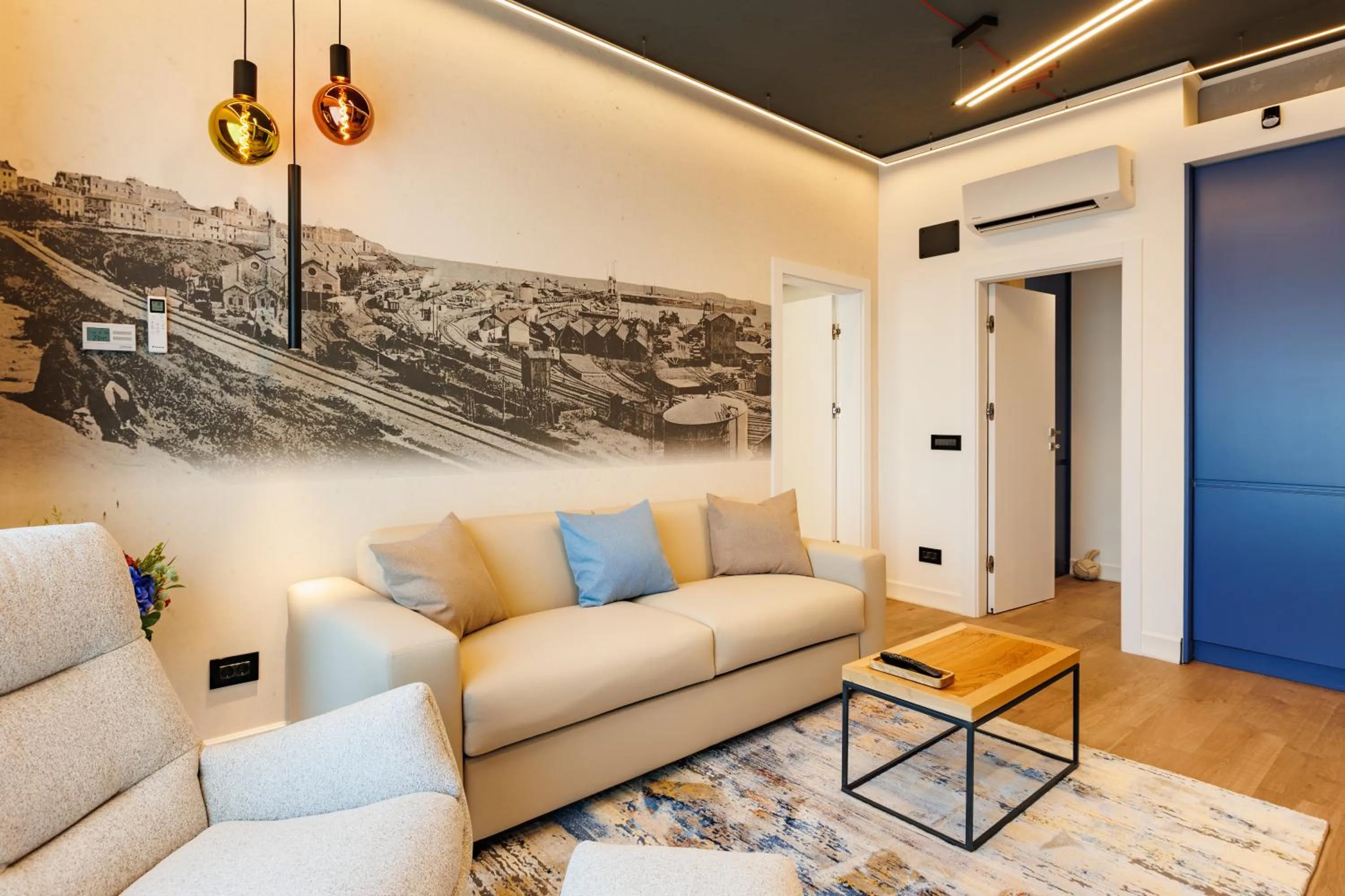 Living room in Rosetti One