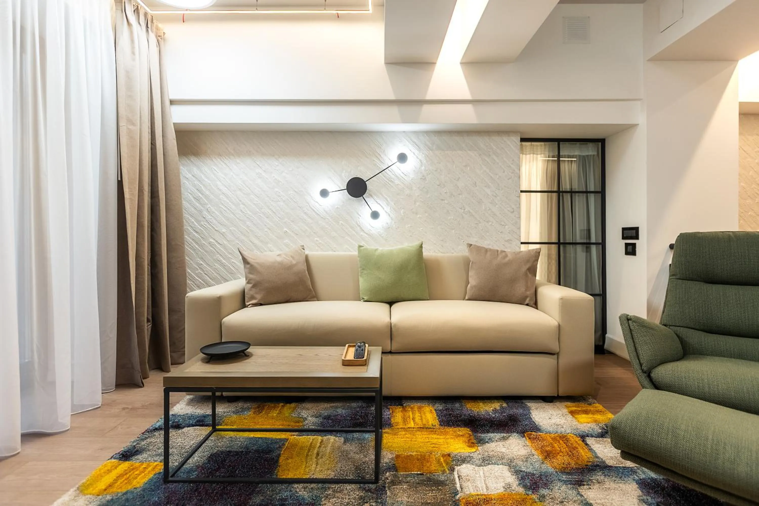 Living room in Rosetti One