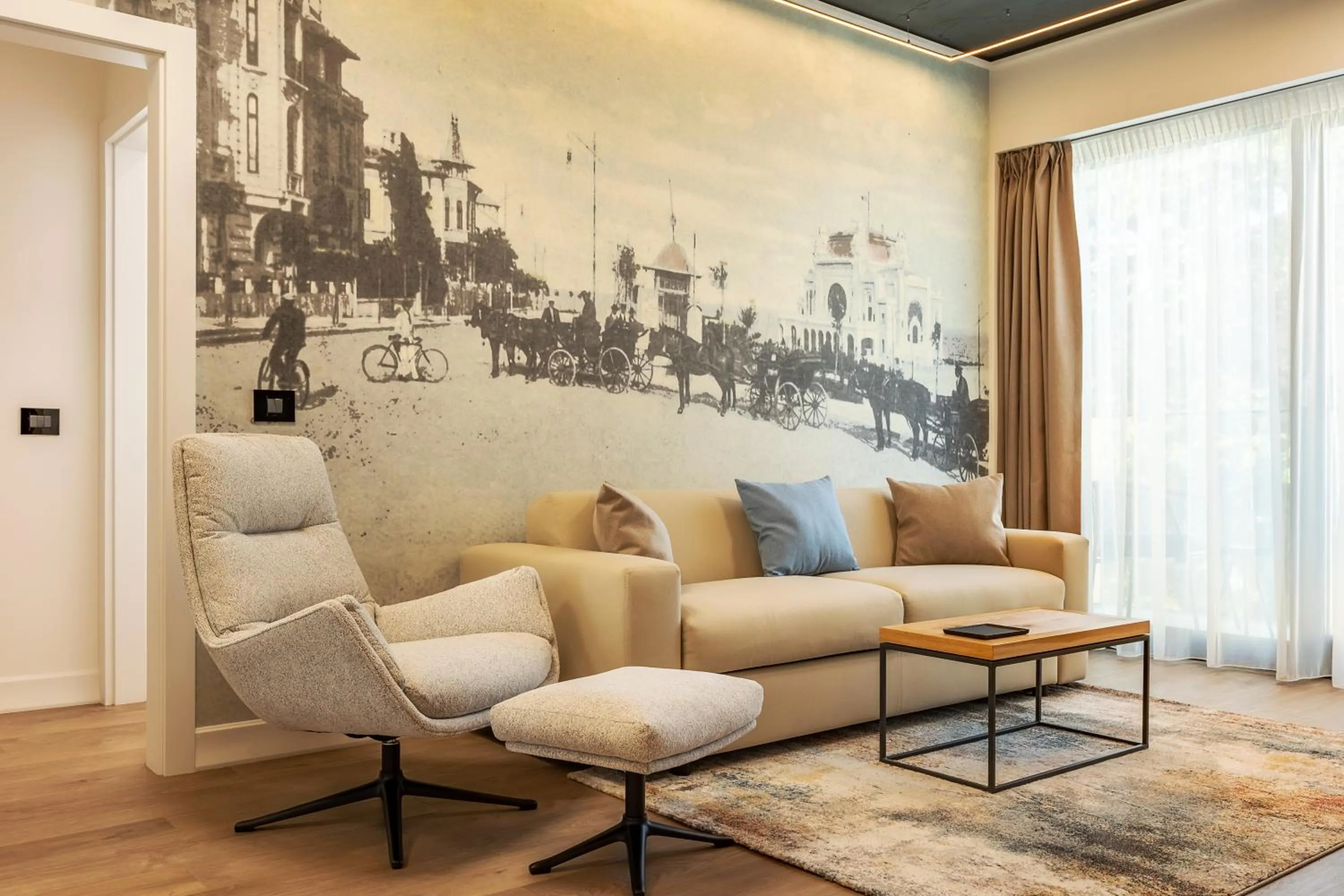 Living room in Rosetti One