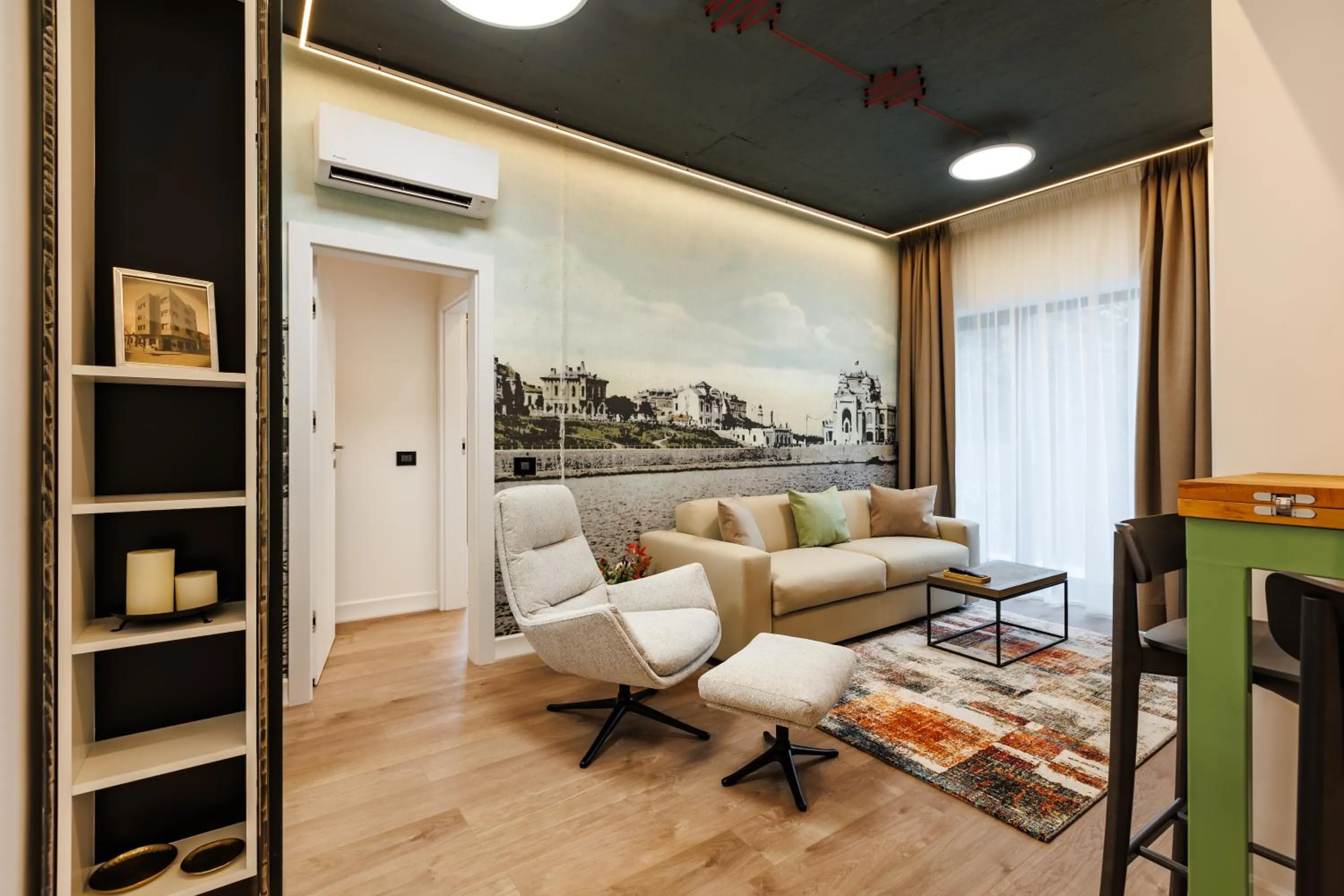 Living room in Rosetti One