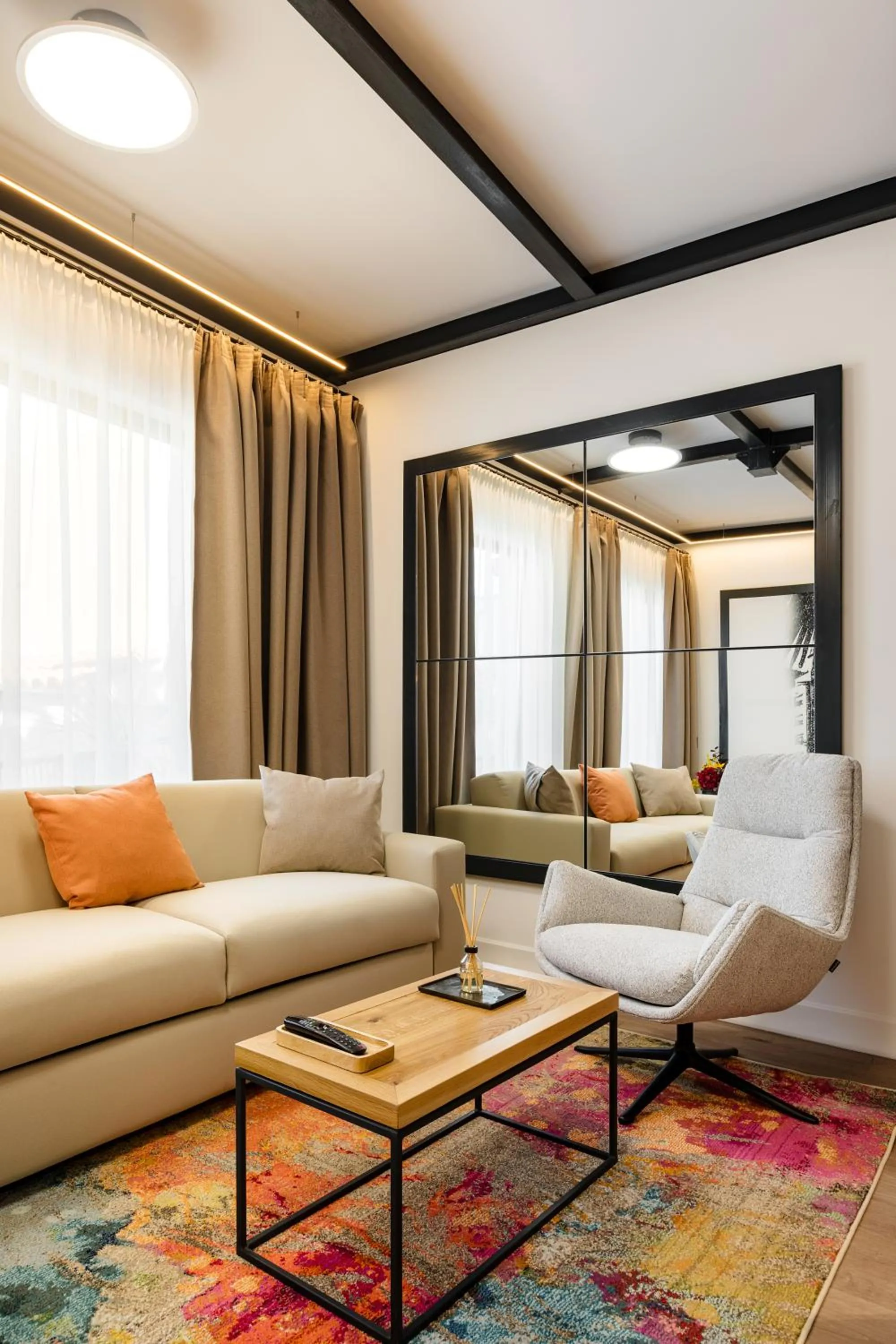 Living room in Rosetti One