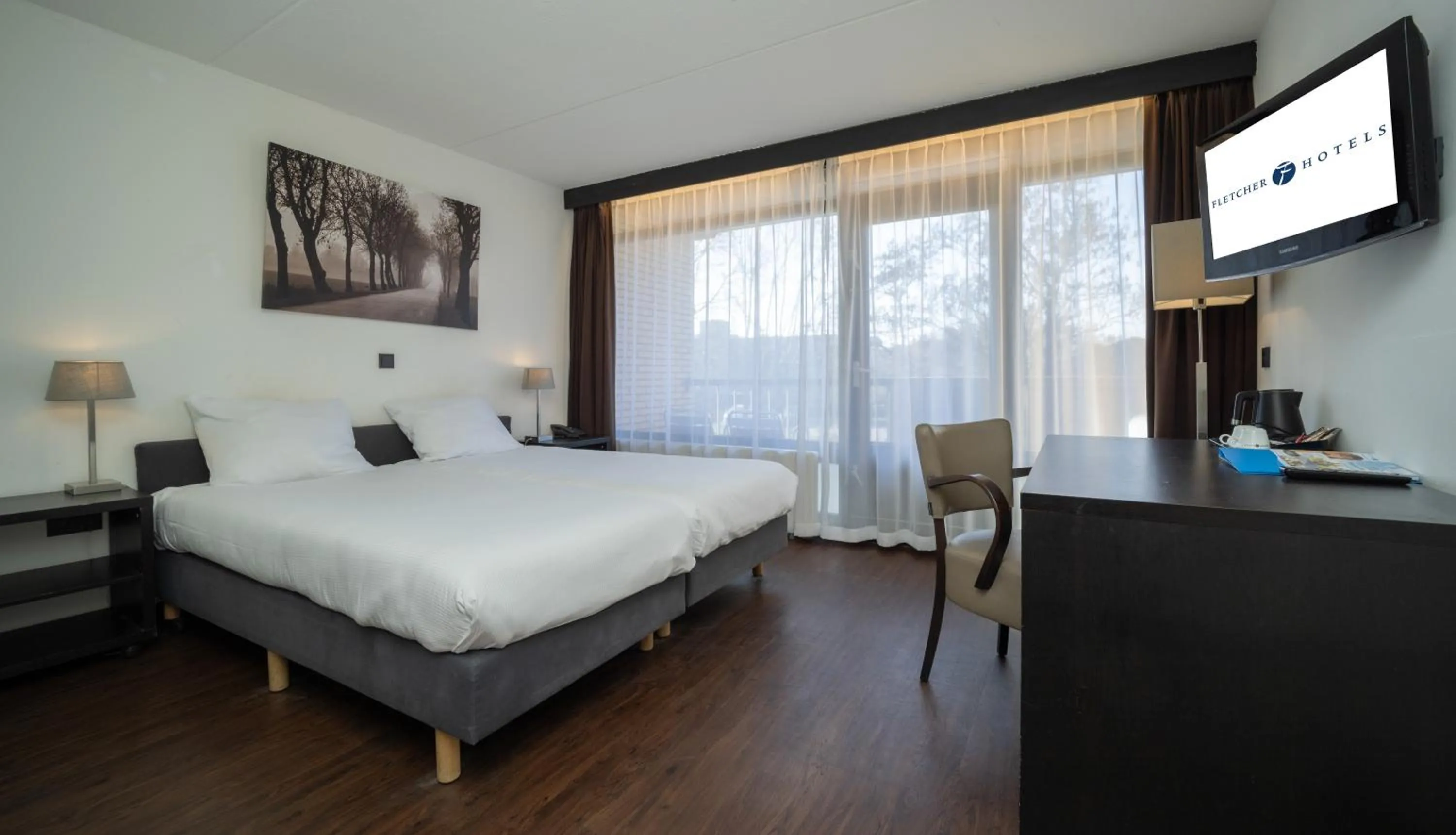 Bedroom in Fletcher Hotel - Restaurant Heiloo