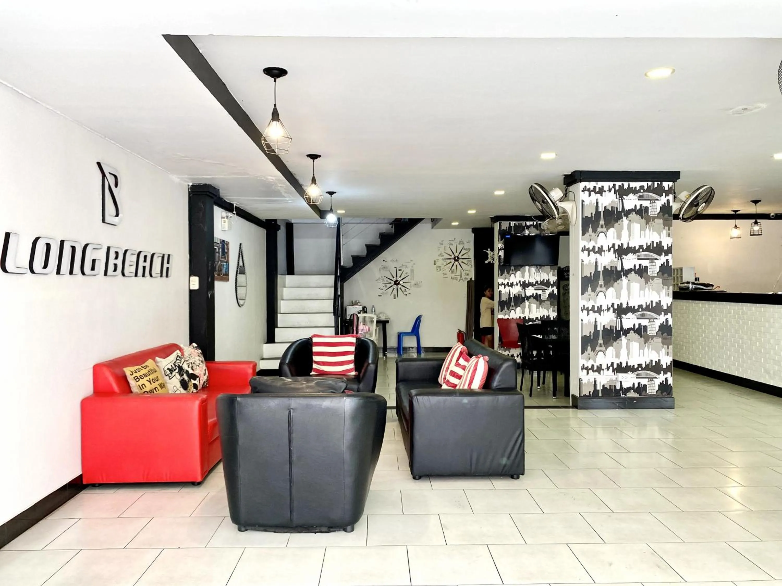 Seating area in Beachwalk Patong