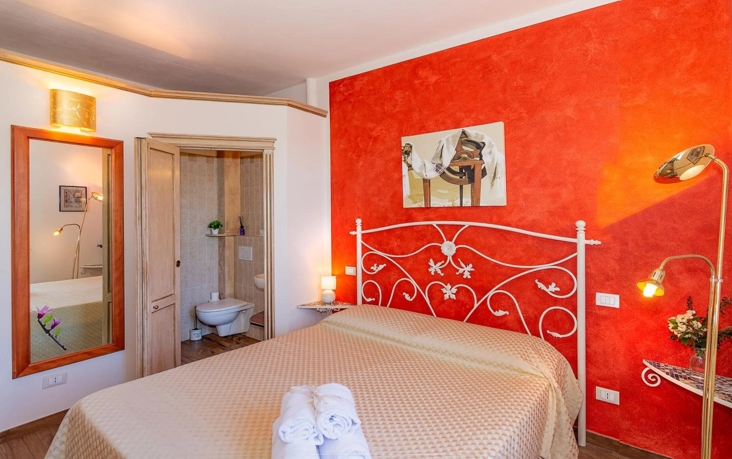 Bed in B&B Il Giardino dei Poeti and Apartaments