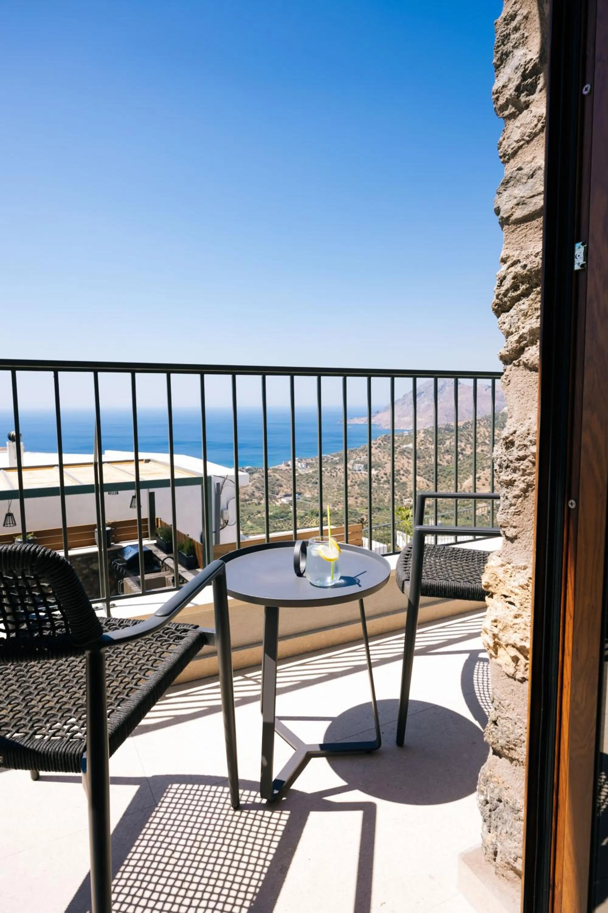 Seating area in Mirthea Suites