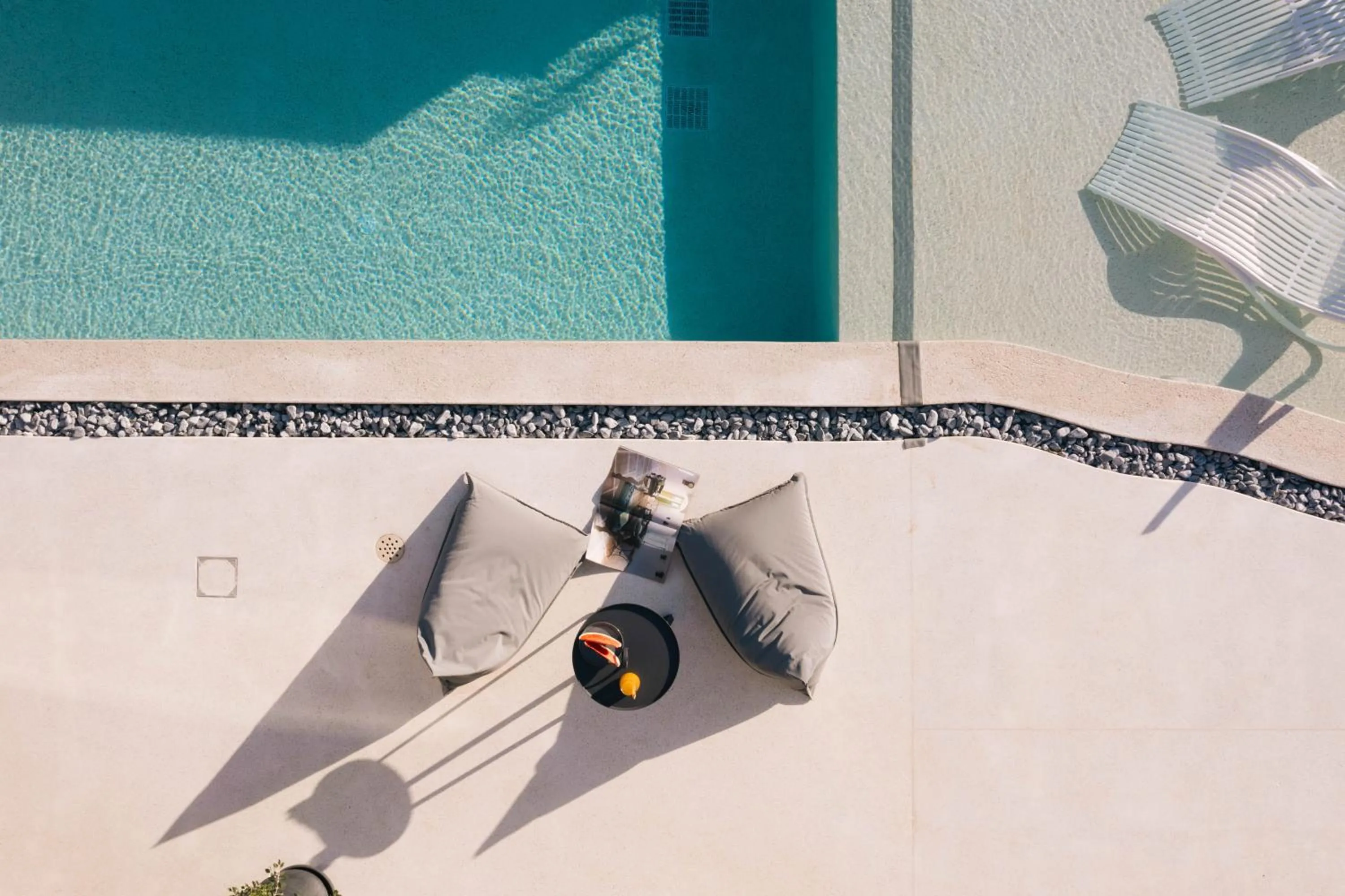 Pool view in Mirthea Suites