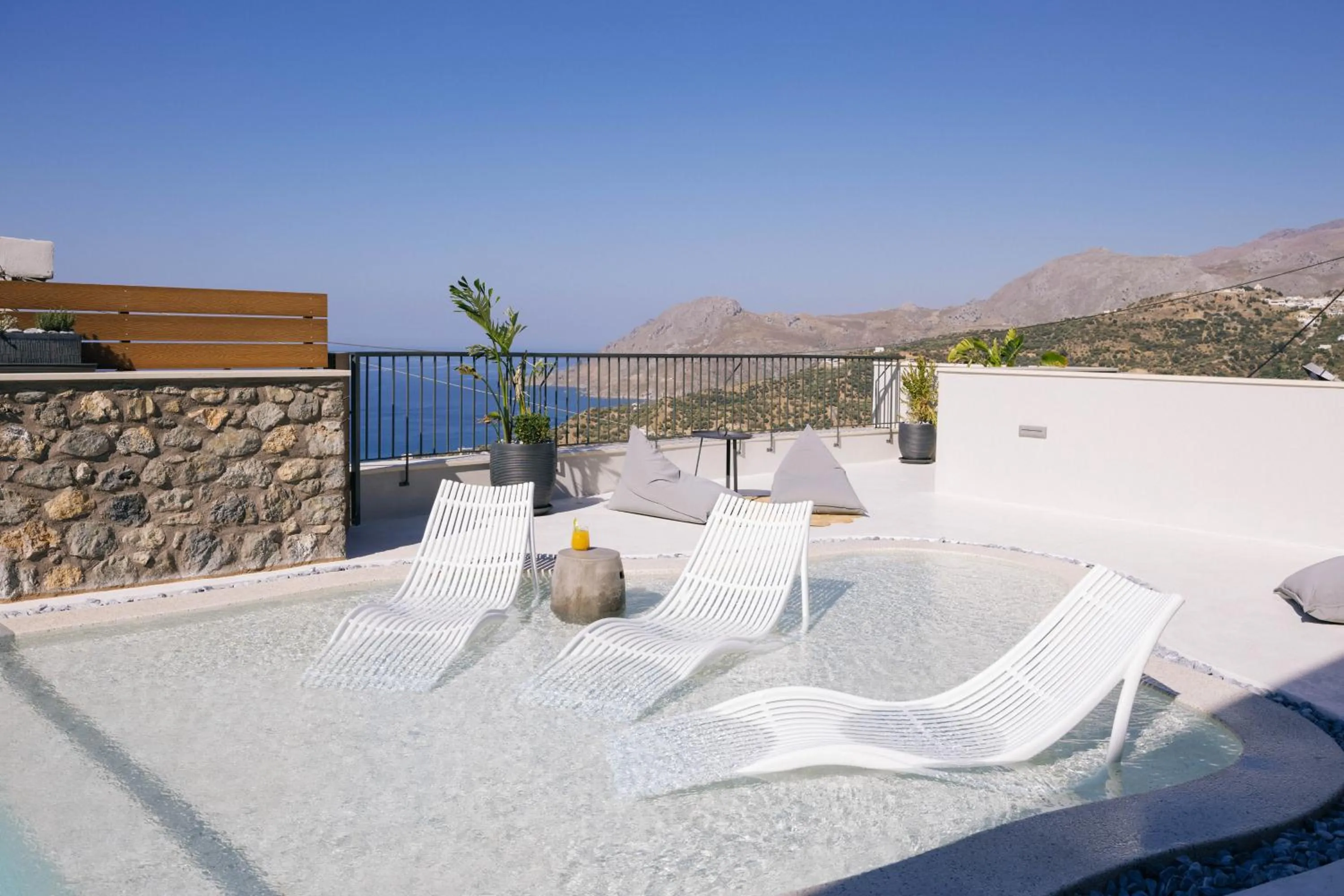 Seating area in Mirthea Suites