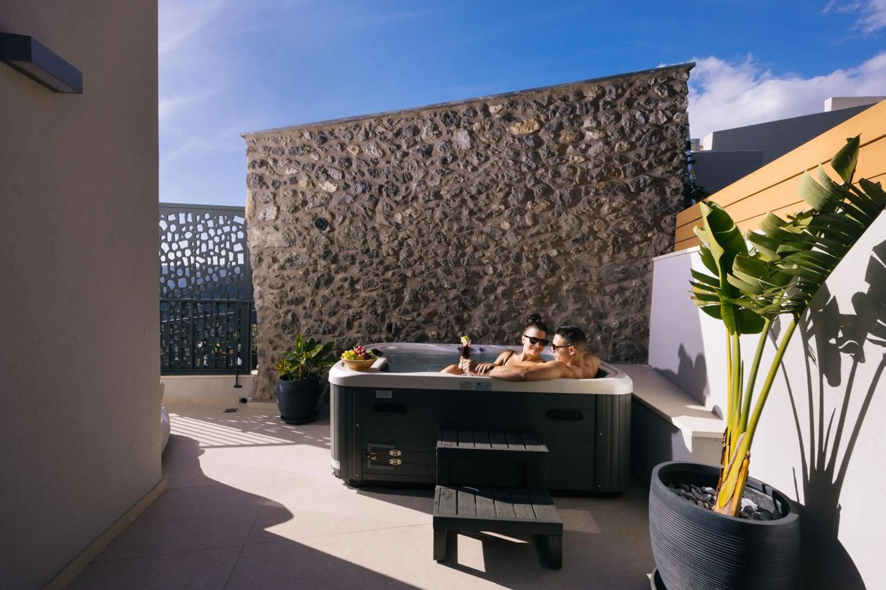 Hot Tub in Mirthea Suites