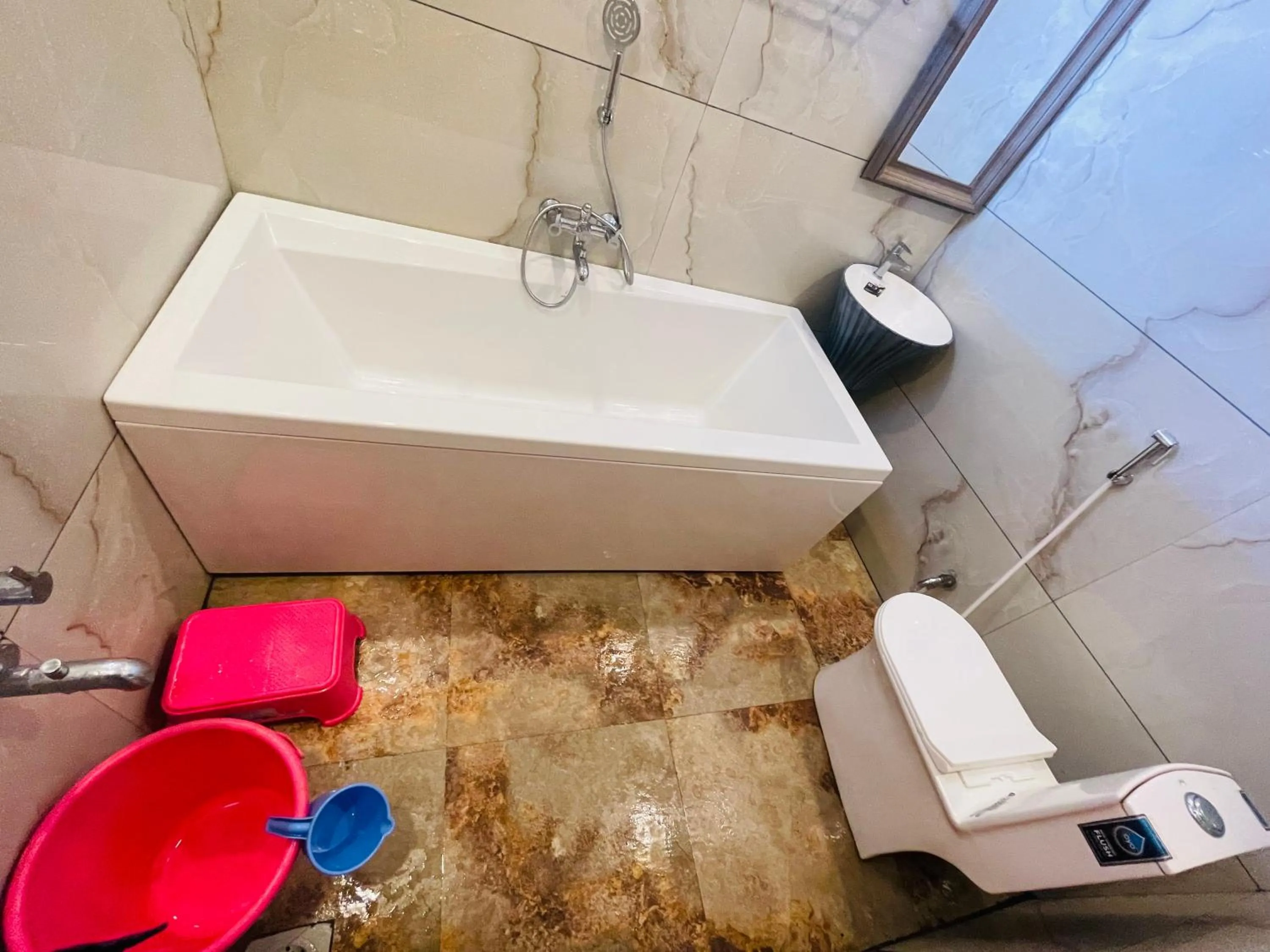 Shower in hotel saptarang residency panhala