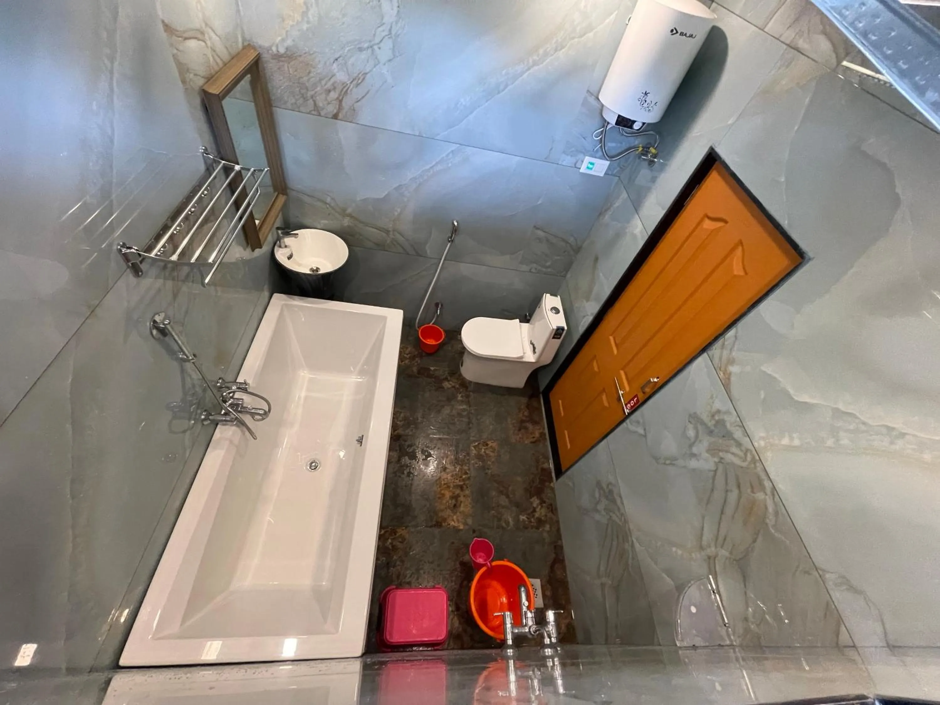 Shower in hotel saptarang residency panhala