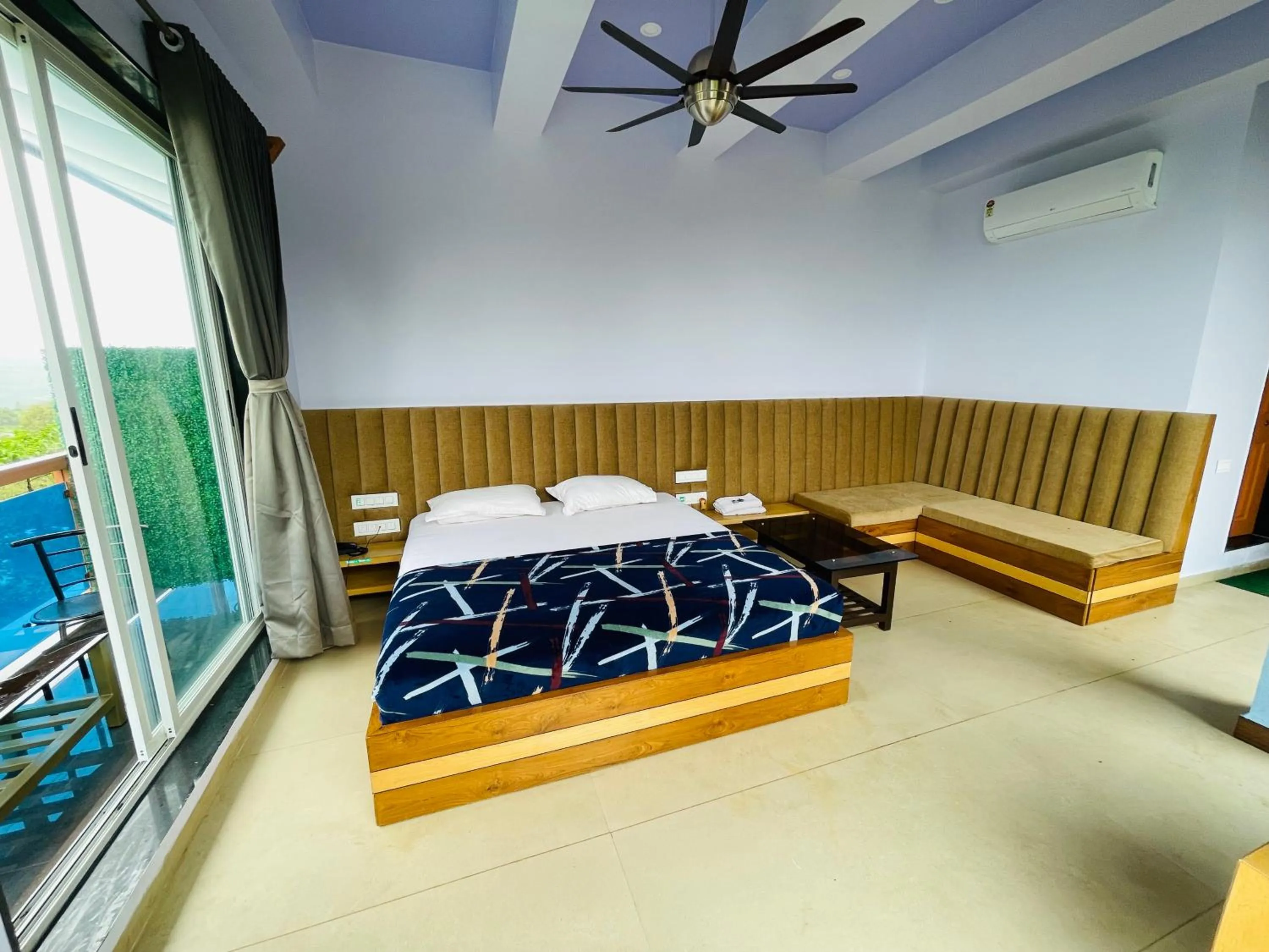 Bed in hotel saptarang residency panhala