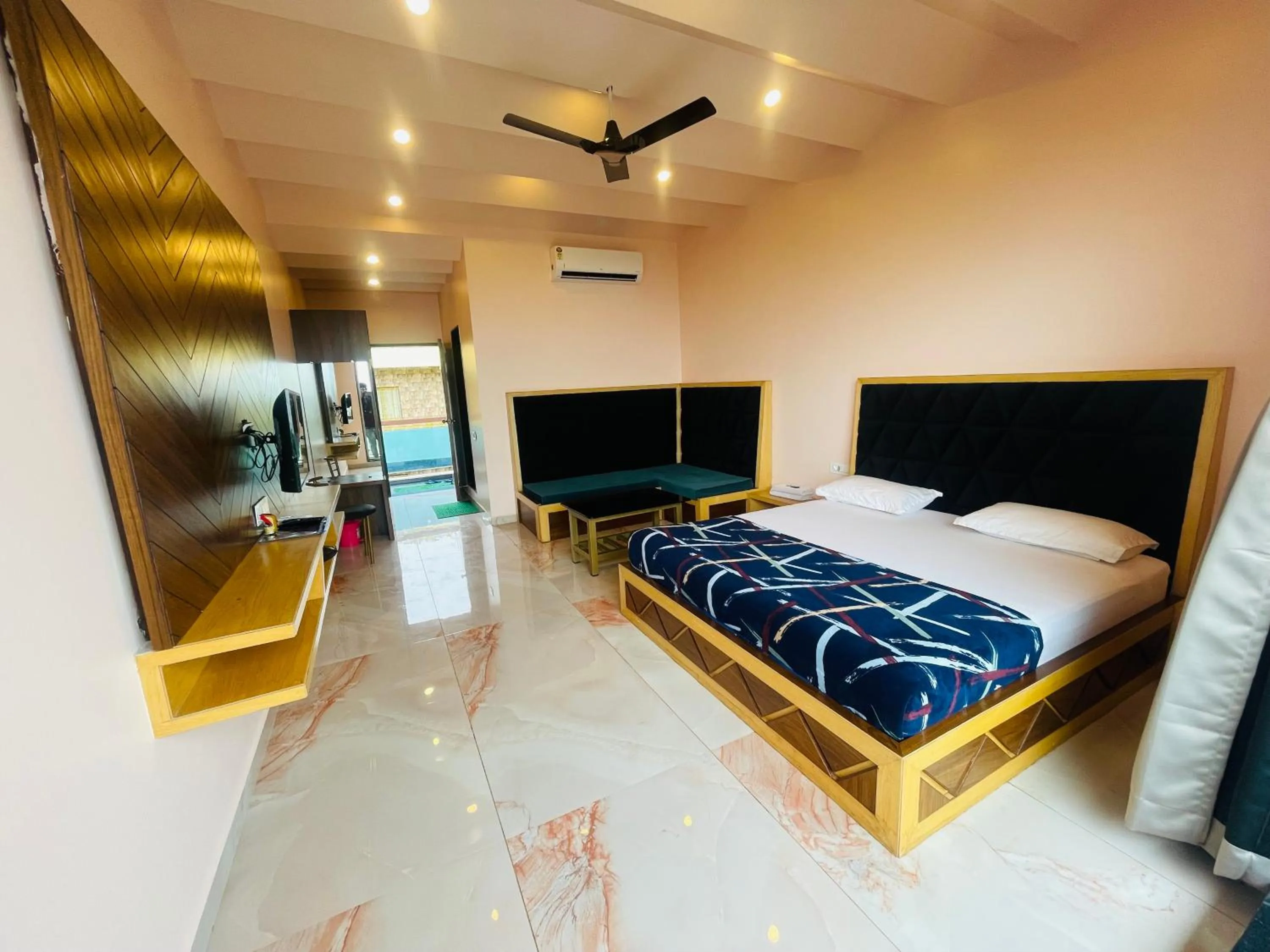 Bed in hotel saptarang residency panhala