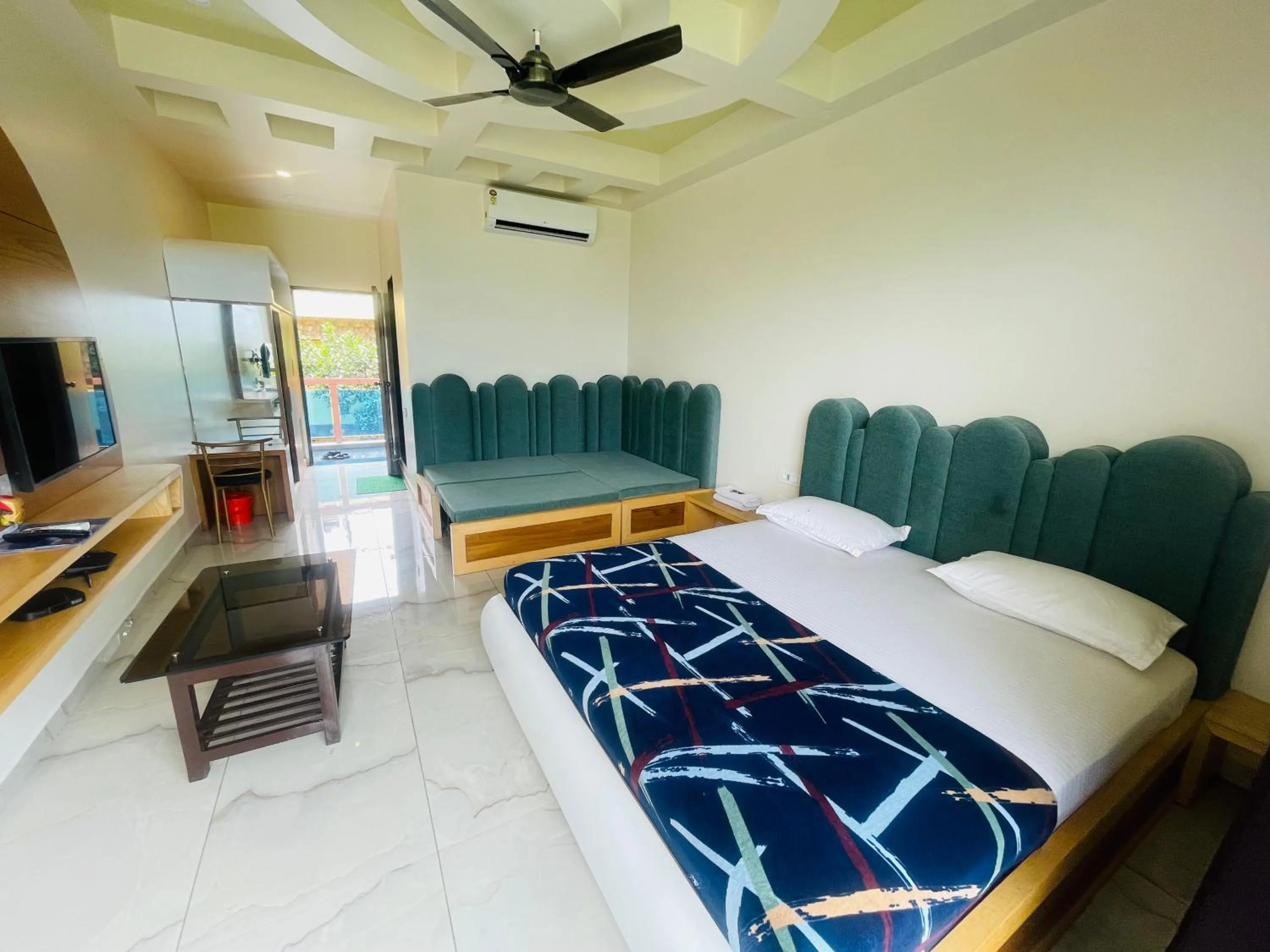 Bed in hotel saptarang residency panhala