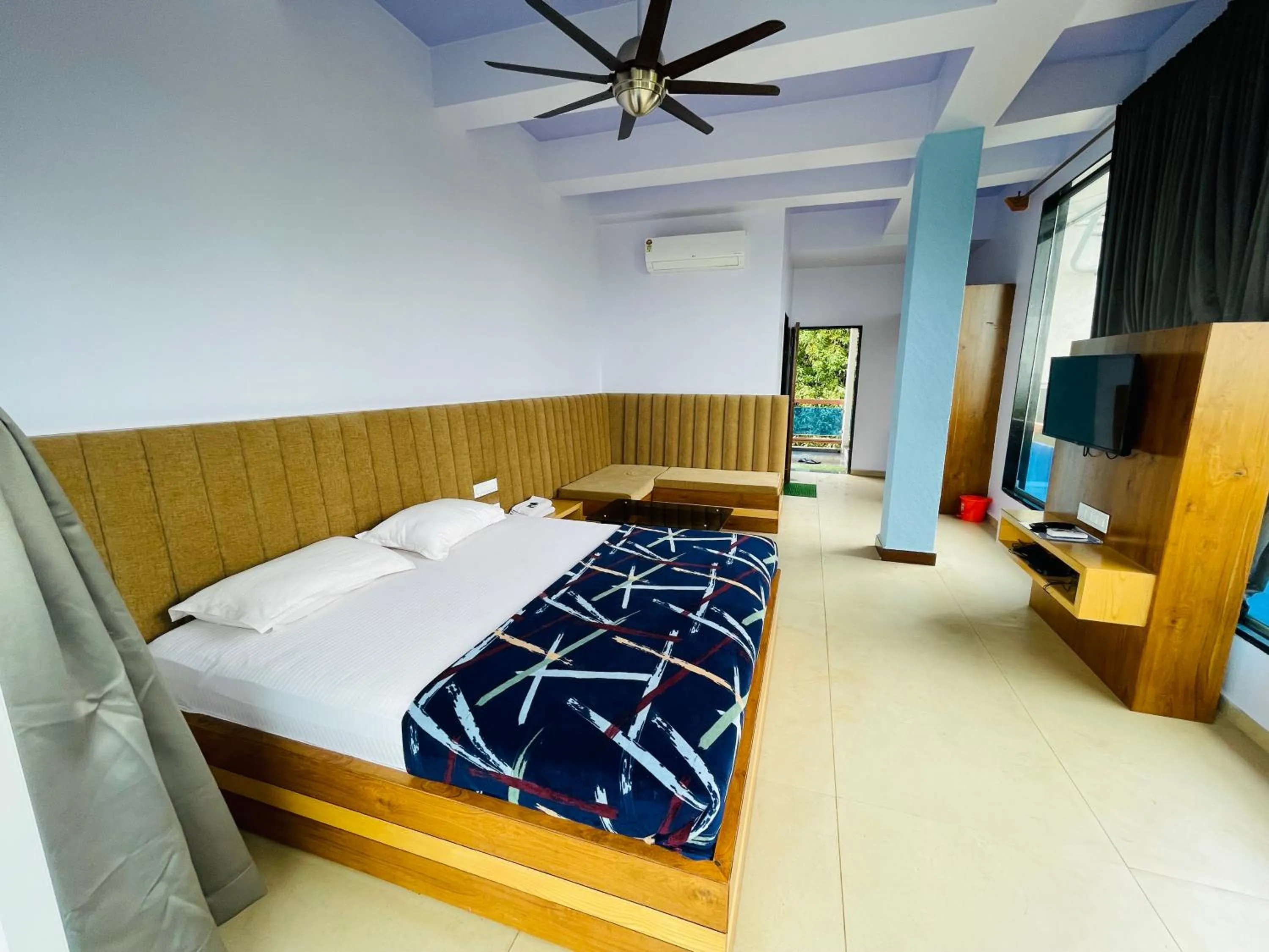 Bed in hotel saptarang residency panhala