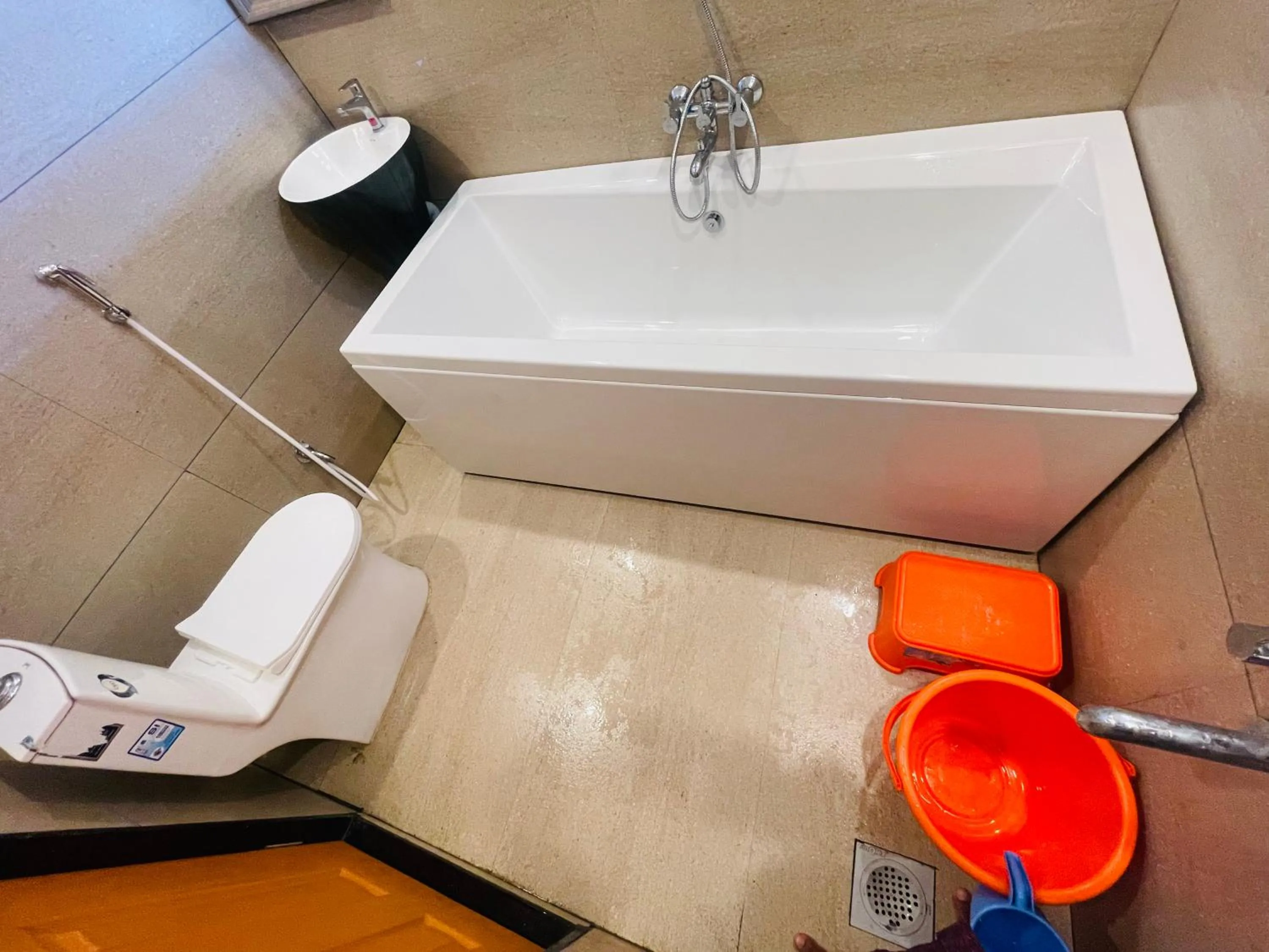 Toilet in hotel saptarang residency panhala