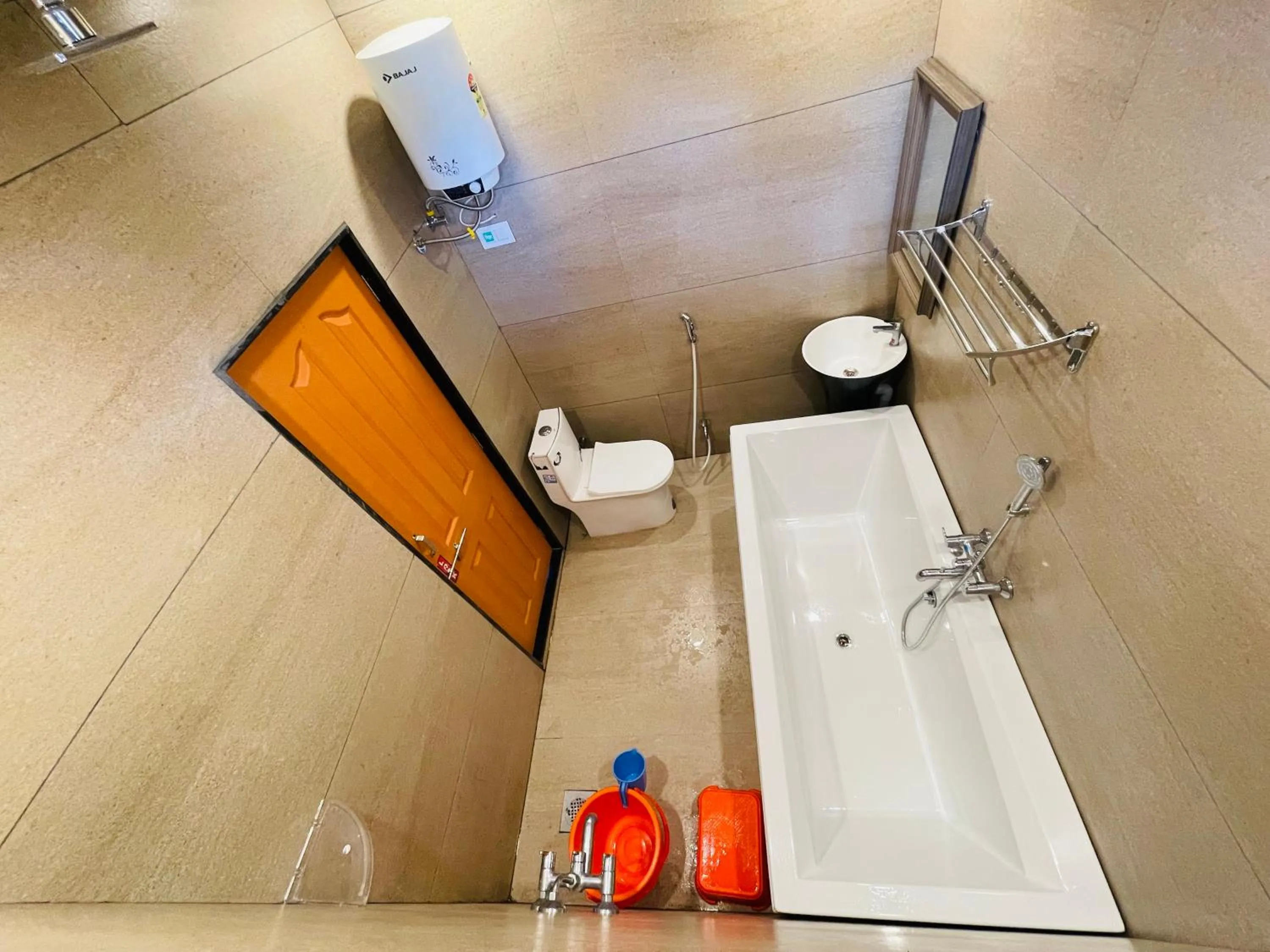 Shower in hotel saptarang residency panhala