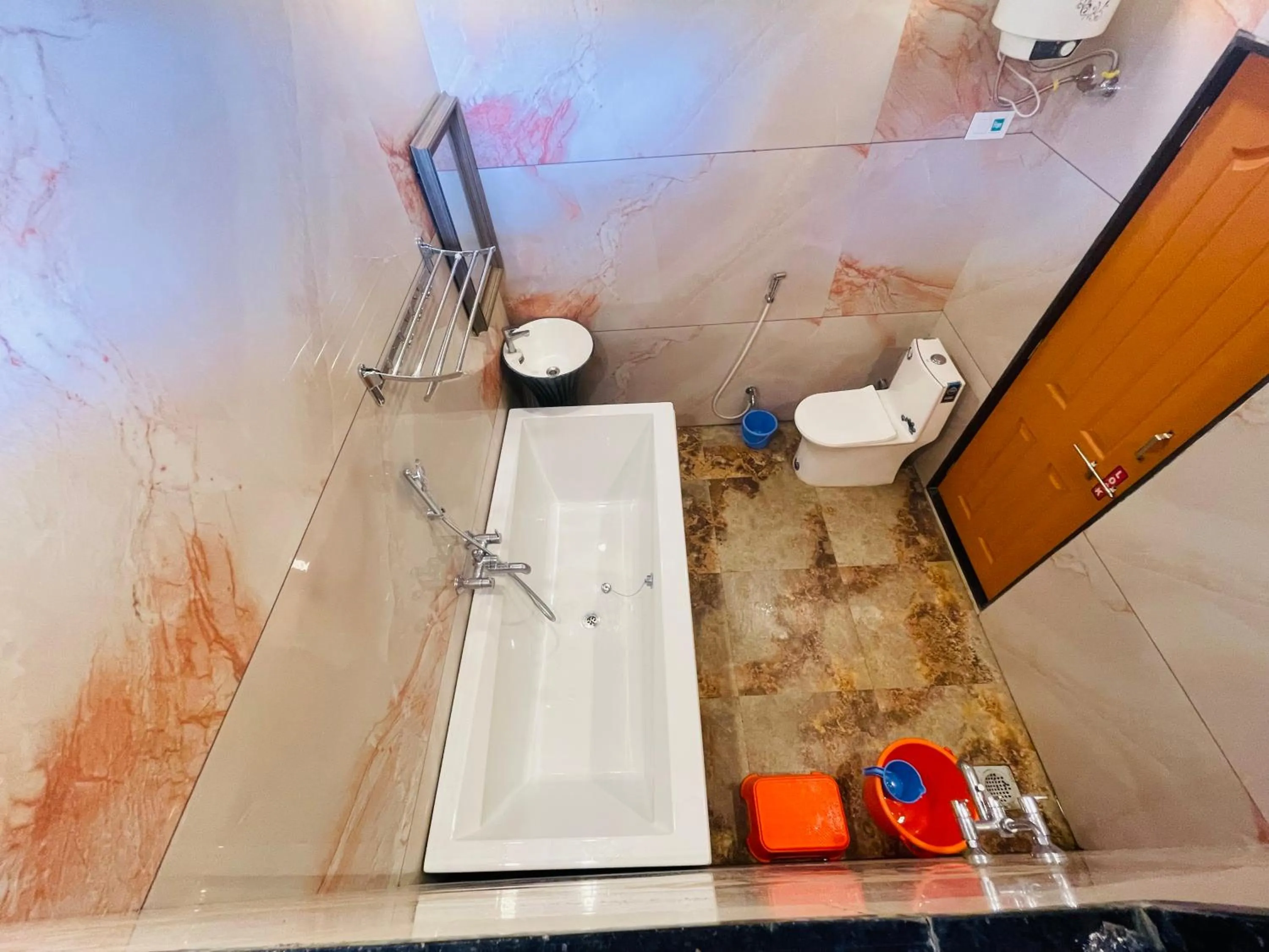 Shower in hotel saptarang residency panhala