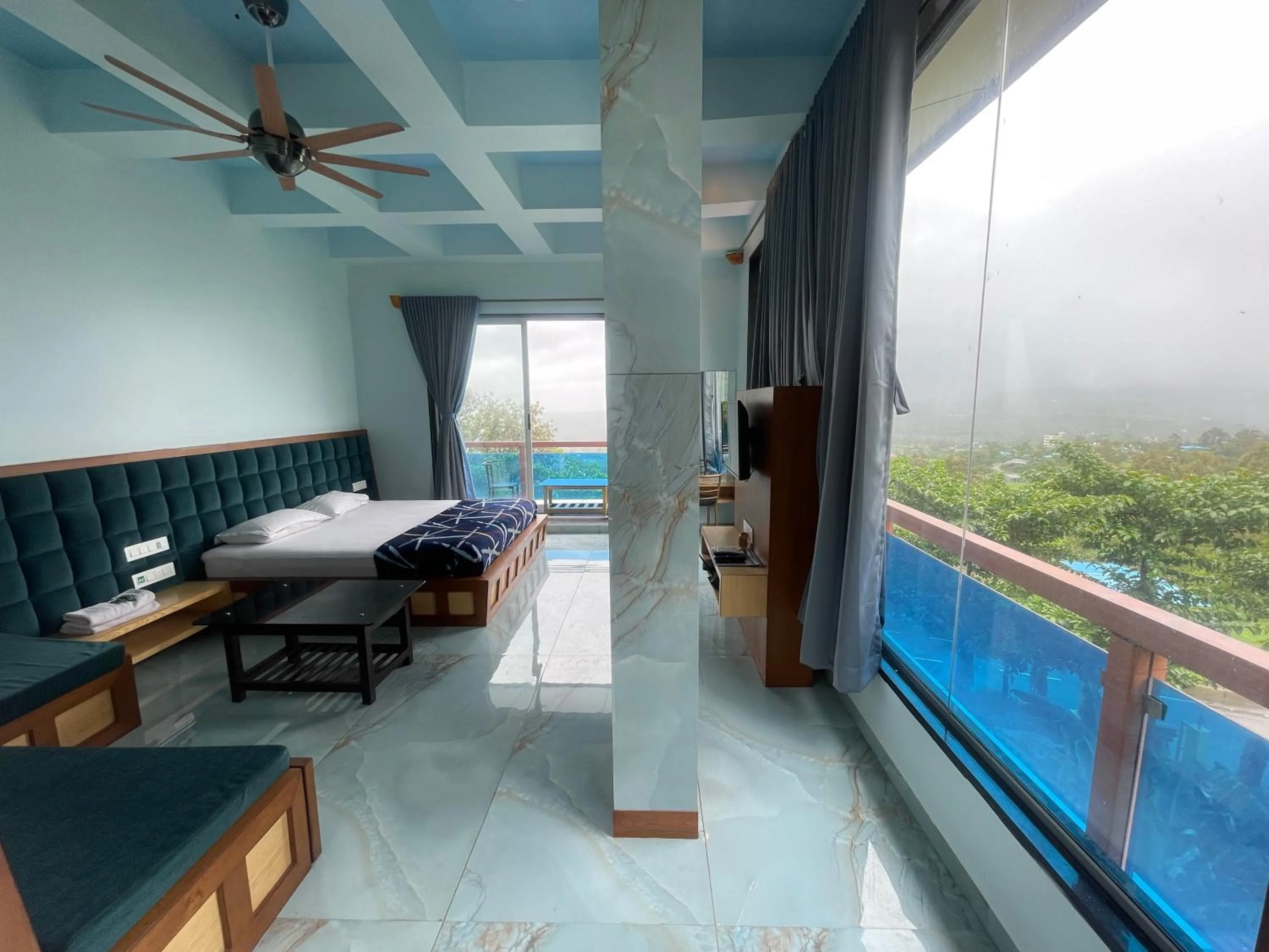 Mountain view in hotel saptarang residency panhala