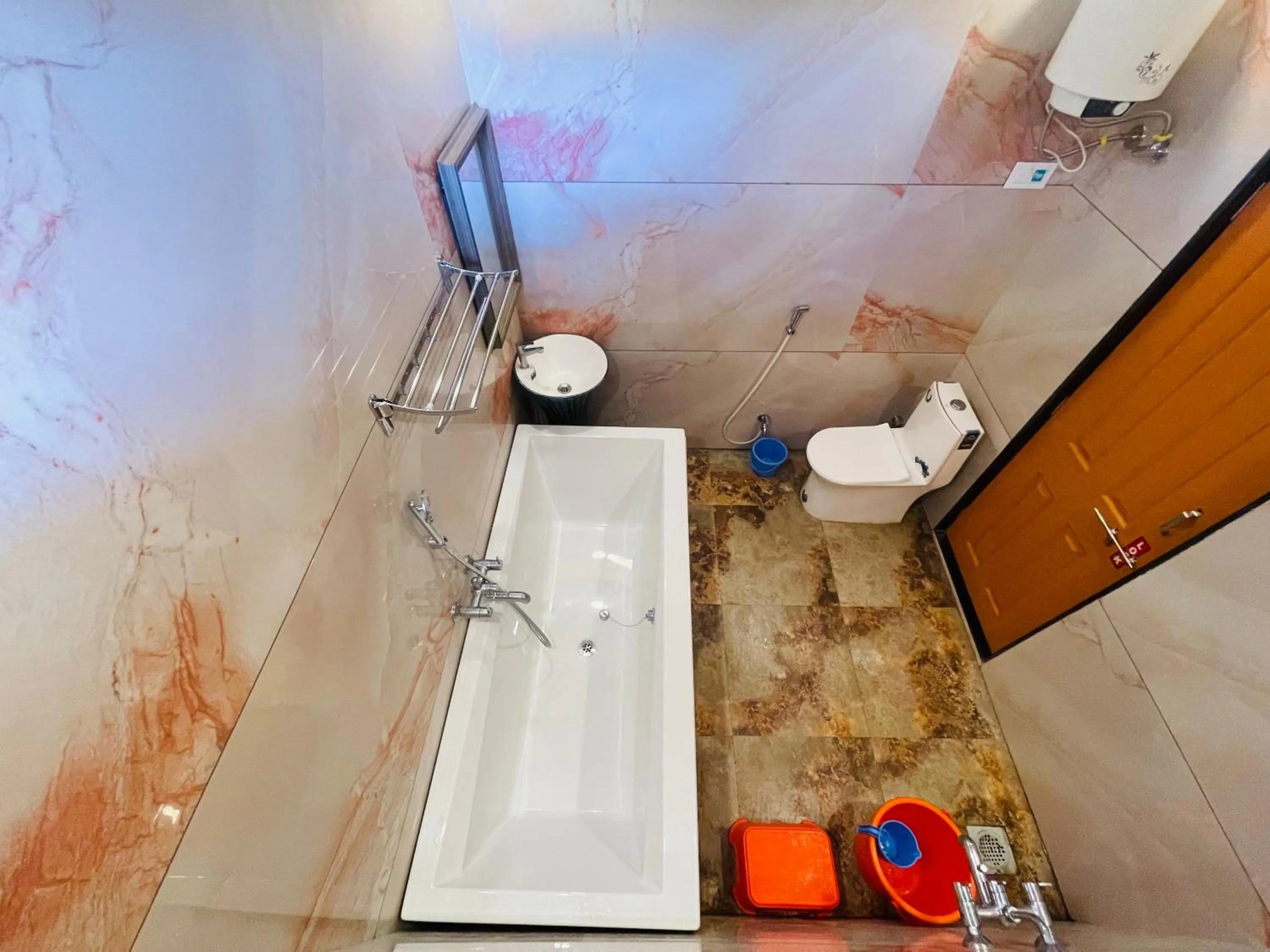 Shower in hotel saptarang residency panhala