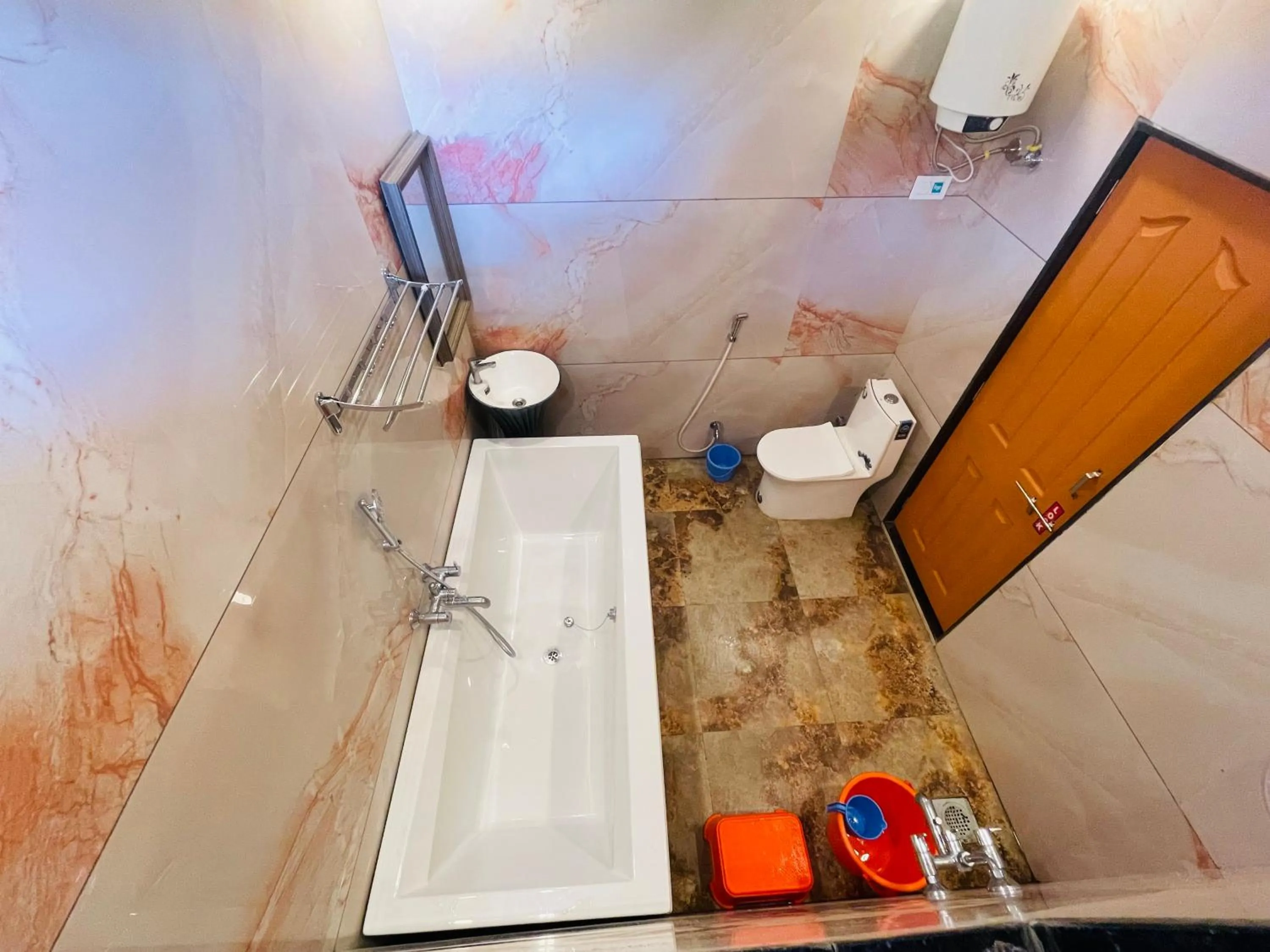 Shower in hotel saptarang residency panhala