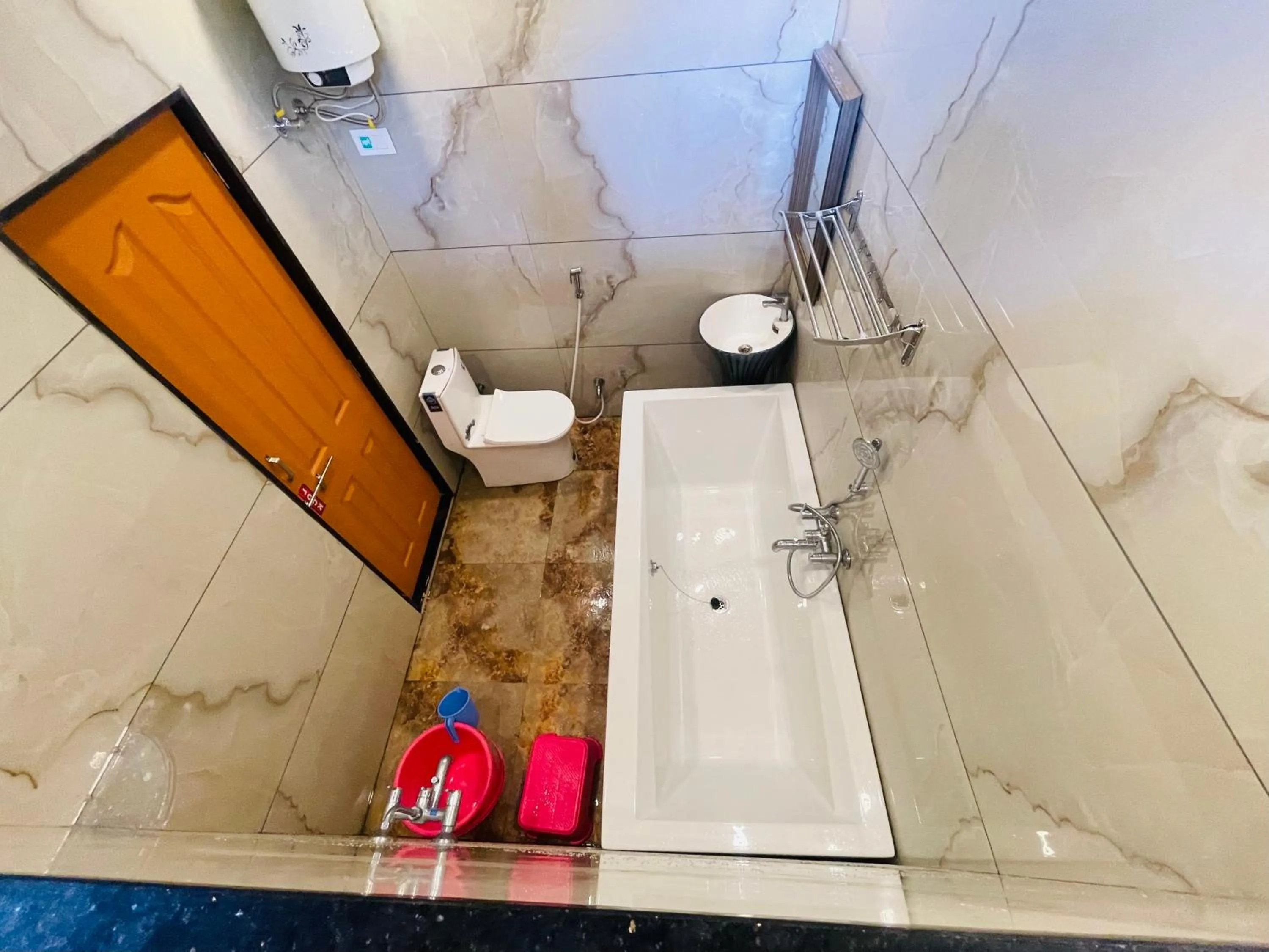 Shower in hotel saptarang residency panhala