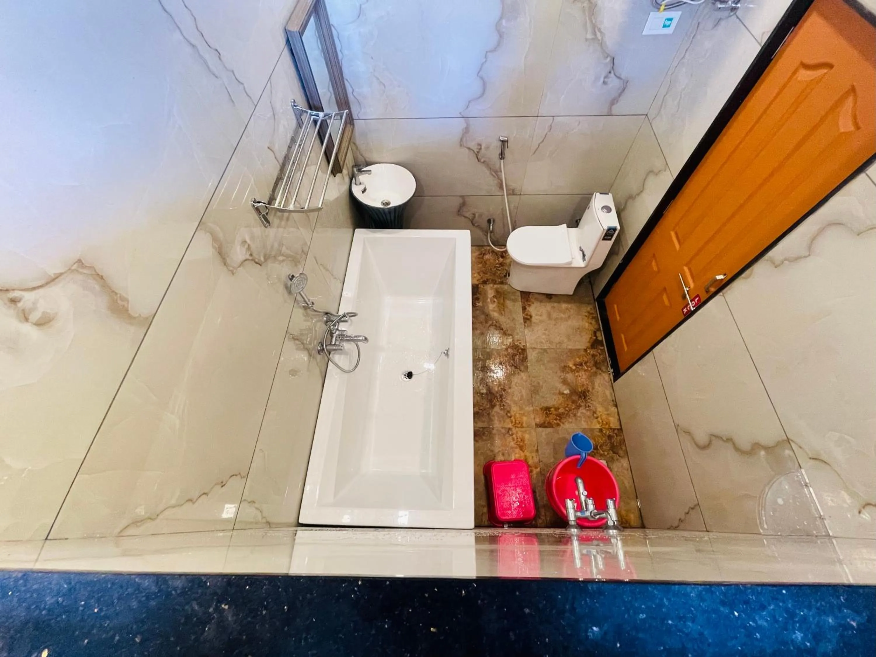 Shower in hotel saptarang residency panhala