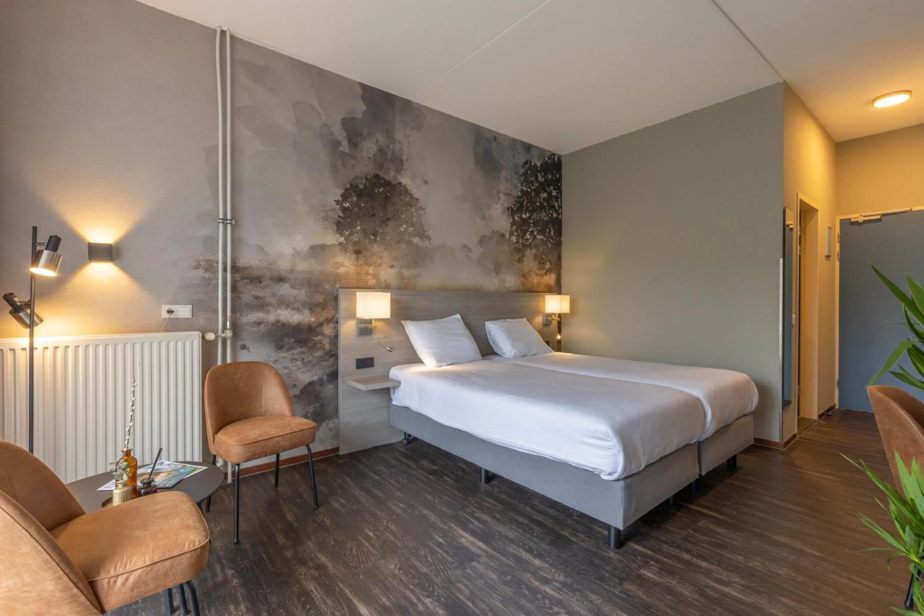 Bedroom, Bed in Fletcher Hotel Restaurant Hellendoorn