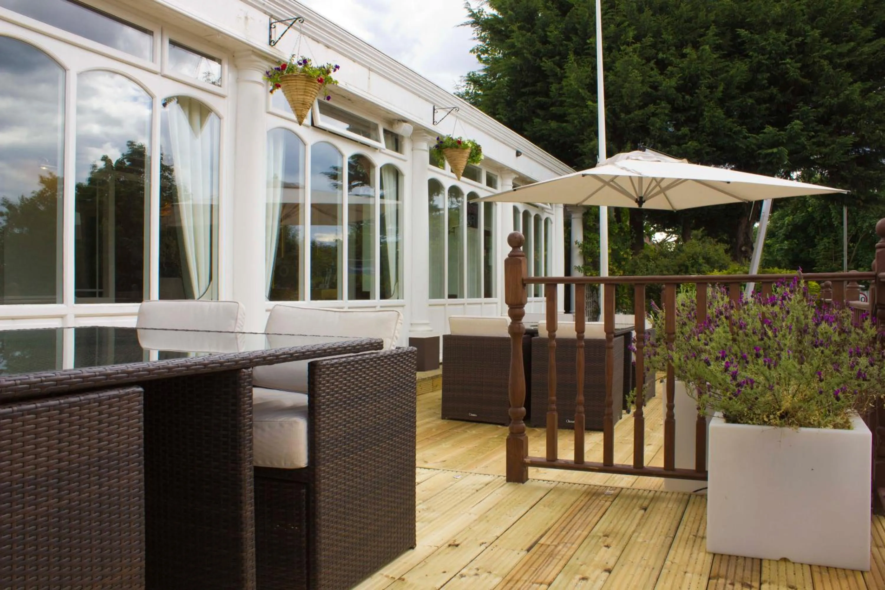 Facade/entrance in The Falcon Hotel