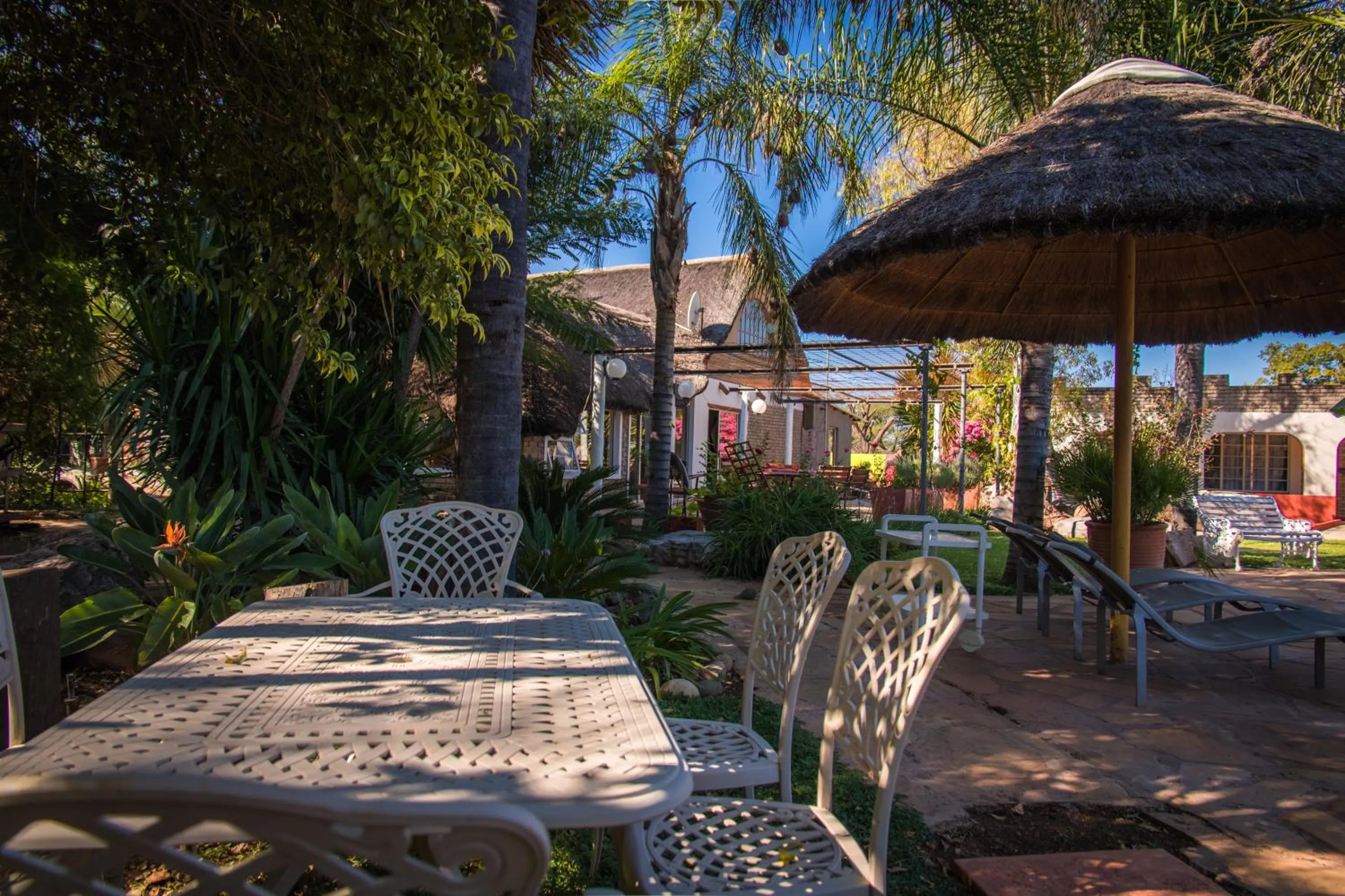 Garden view in Gabus Safari Lodge