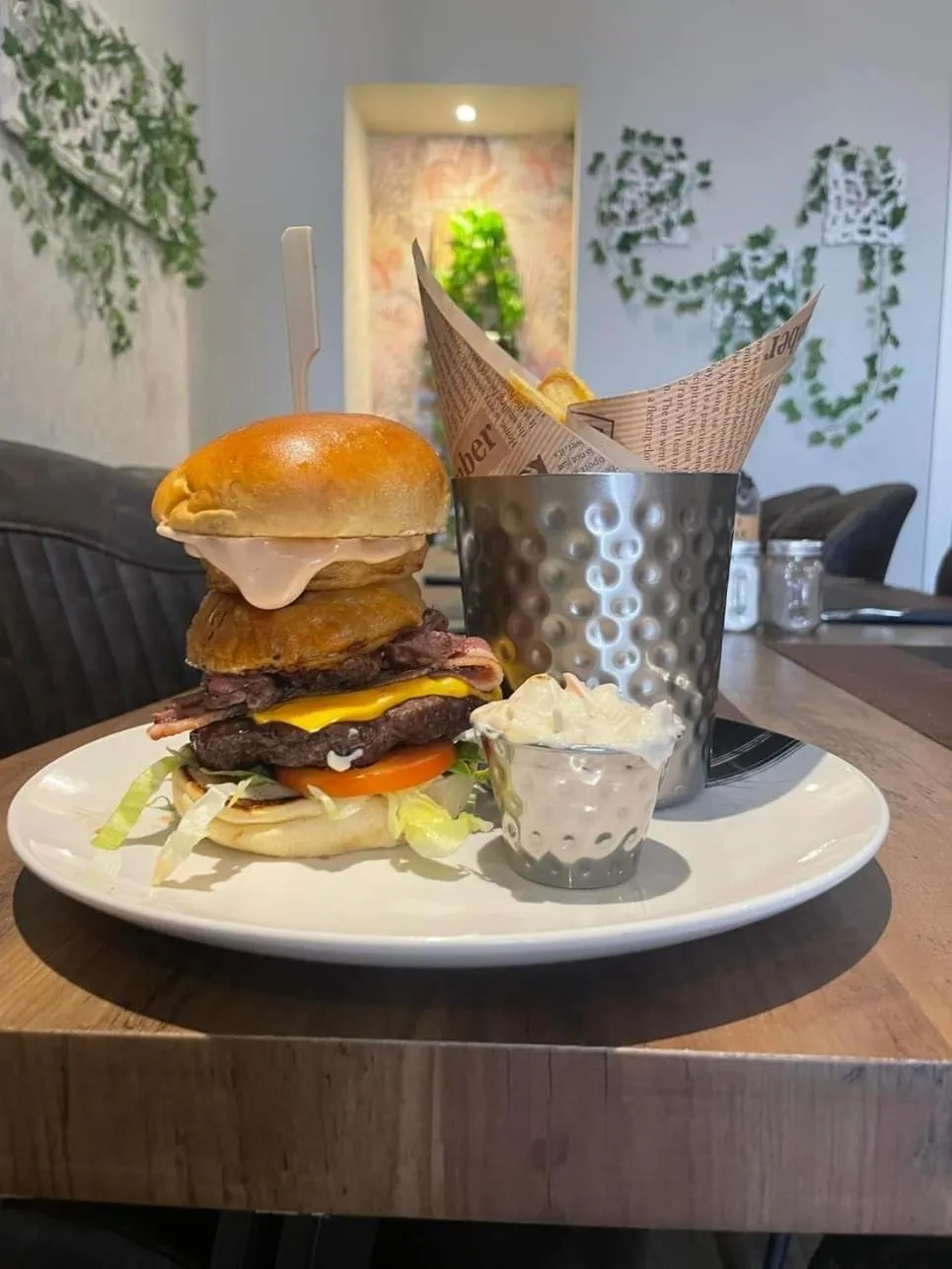 Dining area in The Brig & Barrel hotel